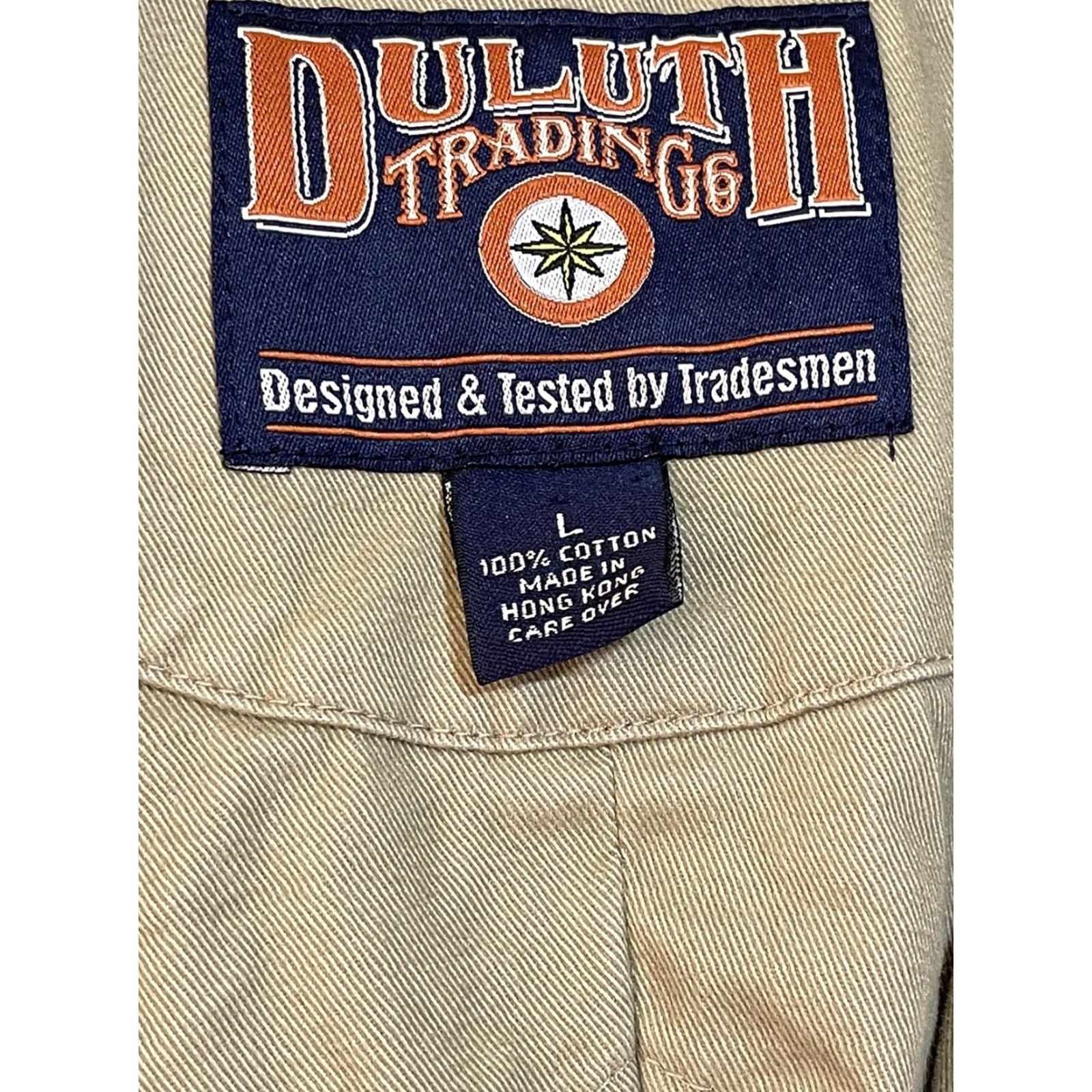 Vintage DULUTH Sport Coat Jacket Twill Brown Khaki Cargo Presentation 48 L Notch Lapel Two-Button Casual Mens Size US L / EU 52-54 / 3 - 3 Thumbnail