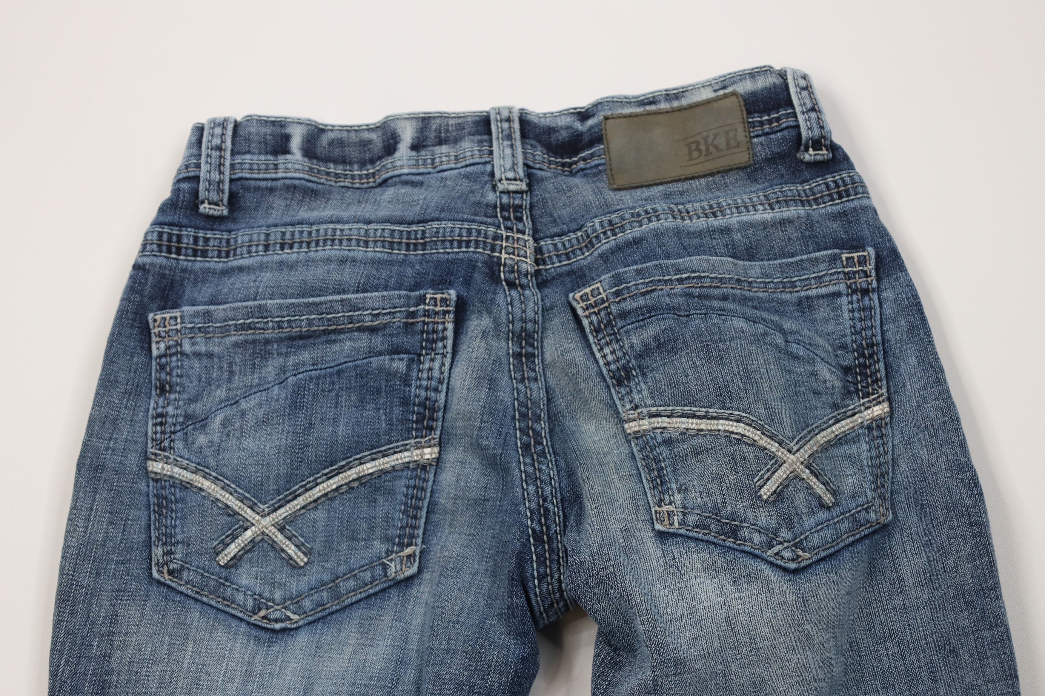 Vintage Buckle BKE Stitch Stretch Aden Bootleg Flared Denim Jeans Size 28" / US 6 / IT 42 - 9 Thumbnail
