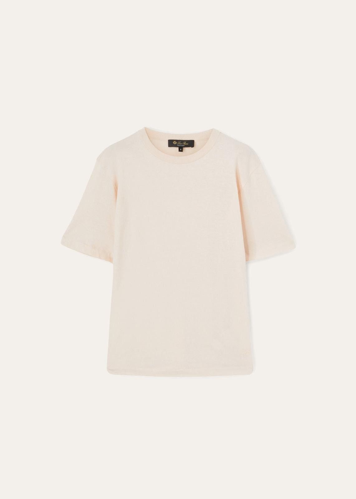 Loro Piana o1srvl11e0824 Hawke’S Short Sleeve T-Shirt in Light Pink Size XL / US 12-14 / IT 48-50 - 1 Thumbnail