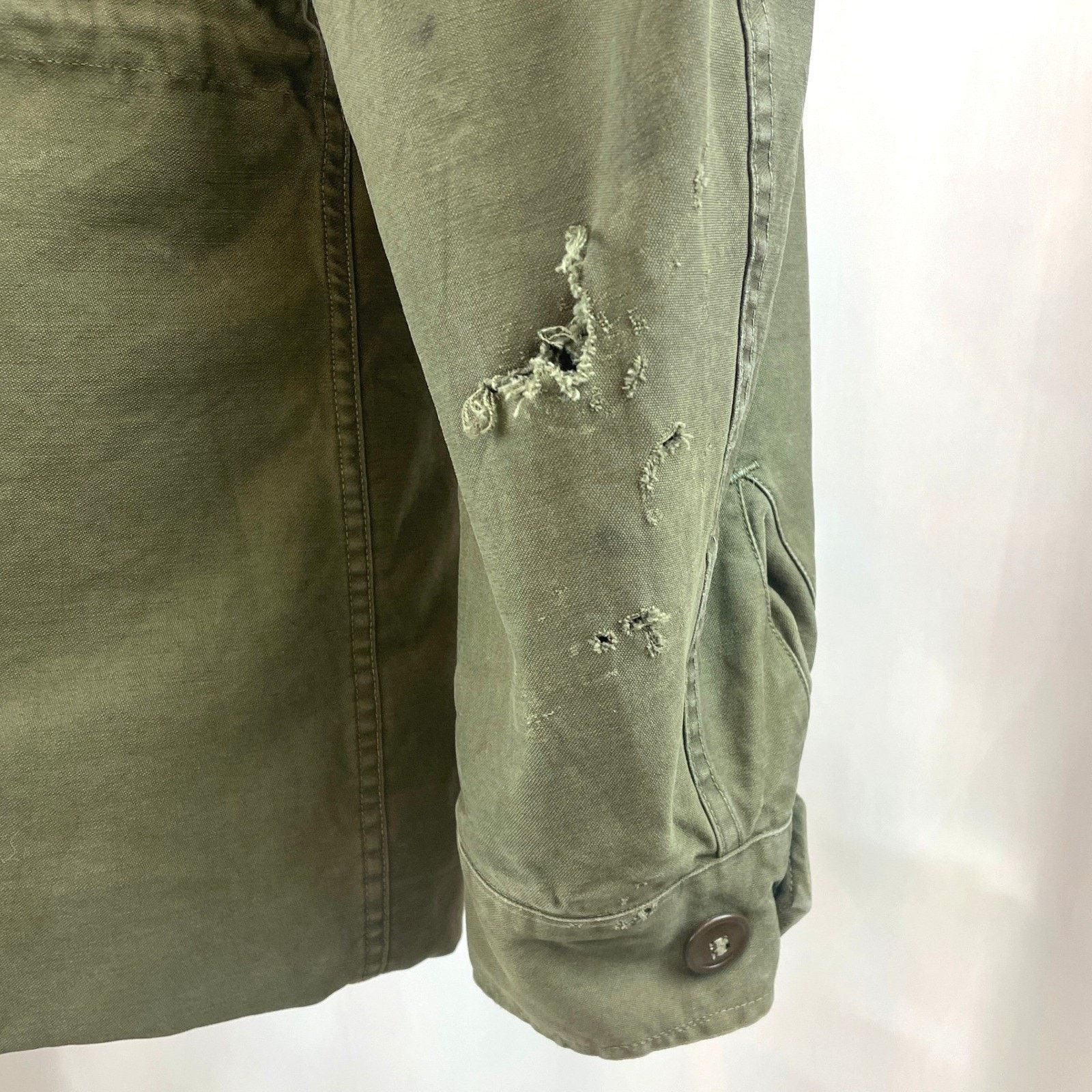 Vintage Army Field Jacket M1943 (36L) Military Distressed Gorp 50s Size US M / EU 48-50 / 2 - 5 Thumbnail