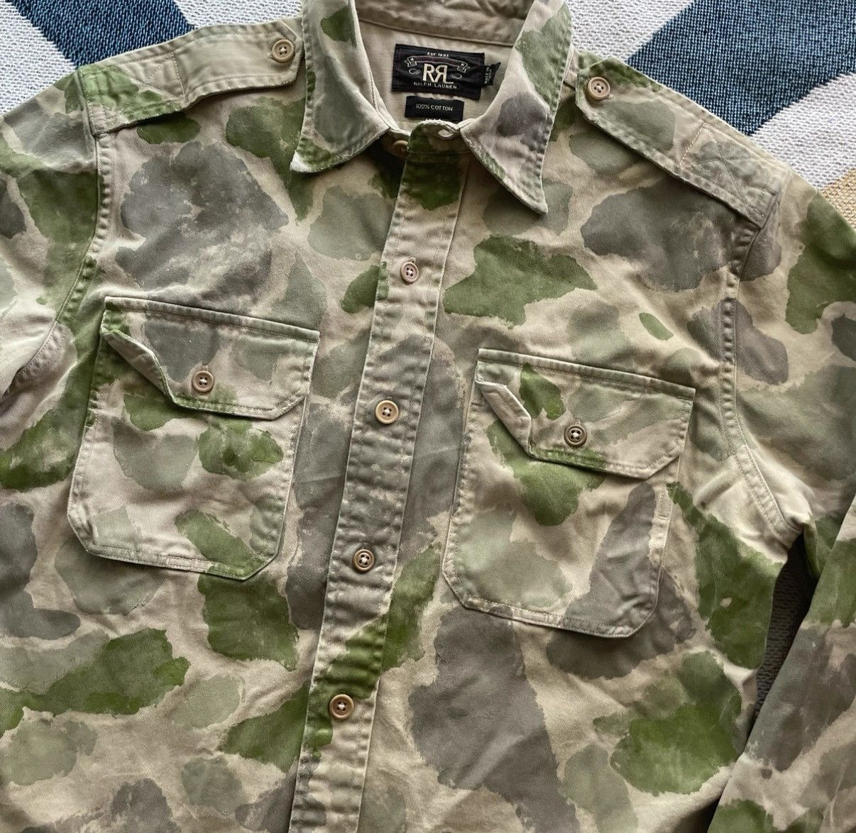 Polo Ralph Lauren RRL Ralph Lauren Limited Edition Camo Shirt K22 Size US S / EU 44-46 / 1 - 3 Thumbnail