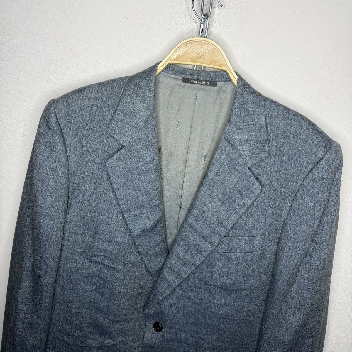 Yves Saint Laurent Yves Saint Laurent Single Breasted Linen Blazer Jacket Size 44R - 4 Thumbnail