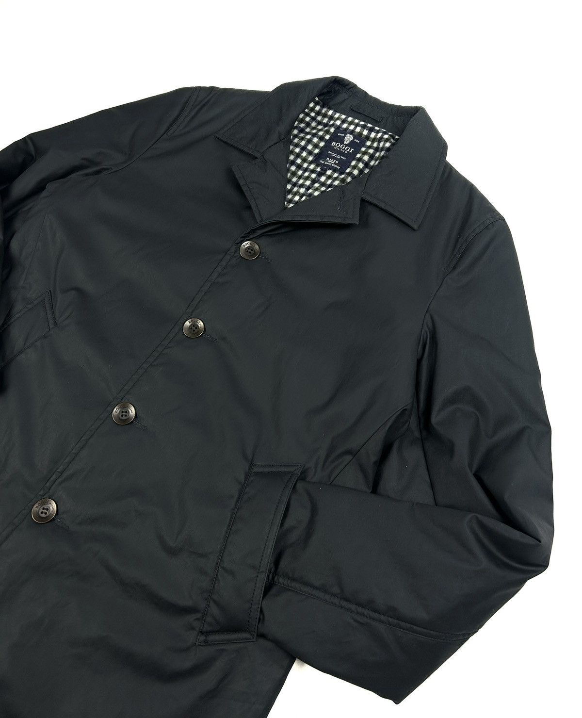 Boggi Vintage Boggi Milano Heavy Coat Wool Blend Black Men’s L Size US L / EU 52-54 / 3 - 7 Thumbnail