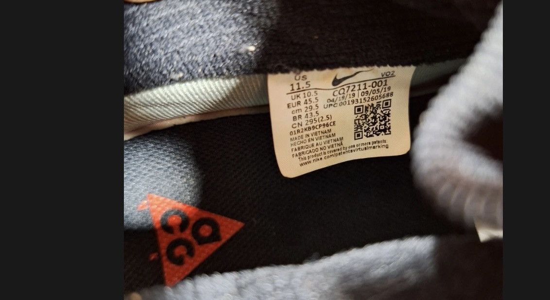 Goretex × Nike ACG Nike Air Force 1 WTR GORE-TEX Size 11.5 CQ7211-001 Size US 11.5 / EU 44-45 - 7 Thumbnail