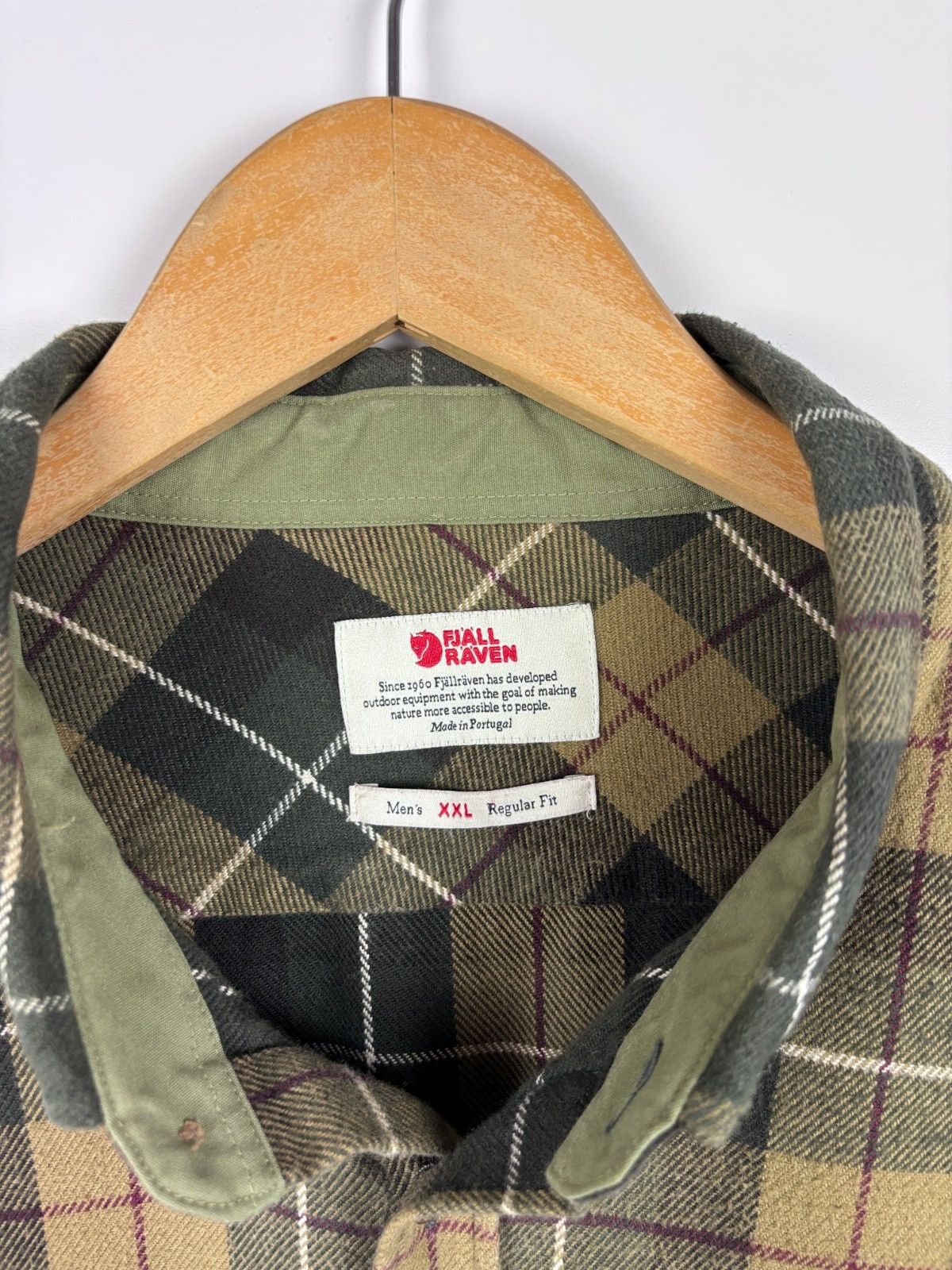 Fjallraven Fjallraven Singi Heavy Flannel Shirt Cotton Green Yellow 2XL Size US XXL / EU 58 / 5 - 7 Thumbnail