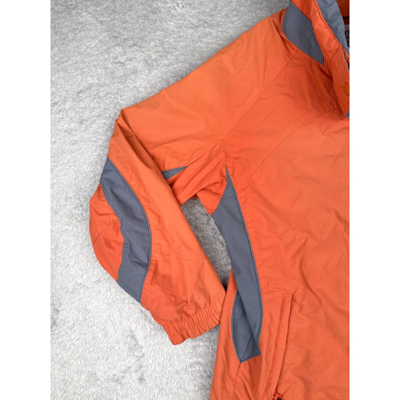 Vintage Columbia Jacket Women L Orange Gray Full Zip 3-IN-1 Shell Only Bugaboo Size L / US 10 / IT 46 - 6 Thumbnail