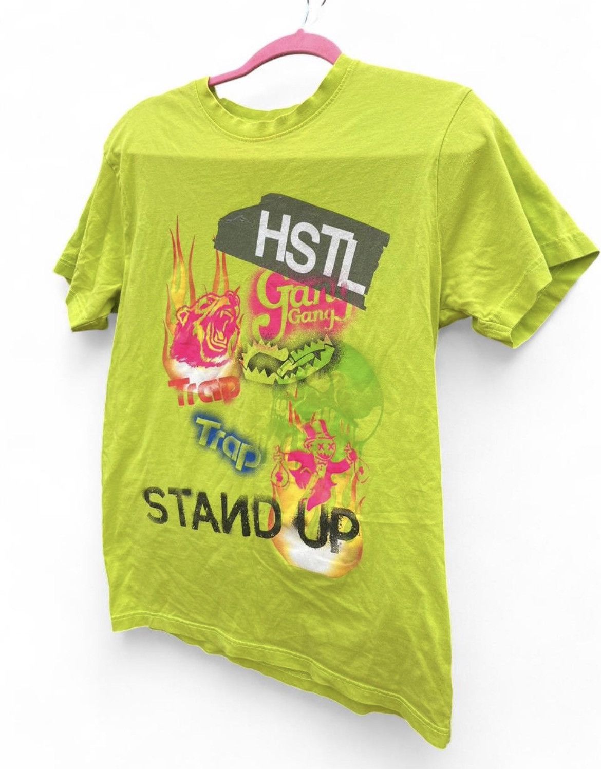Hustle Gang Y2K Lime Green Hustle Gang Graphic Tee Size US S / EU 44-46 / 1 - 2 Thumbnail