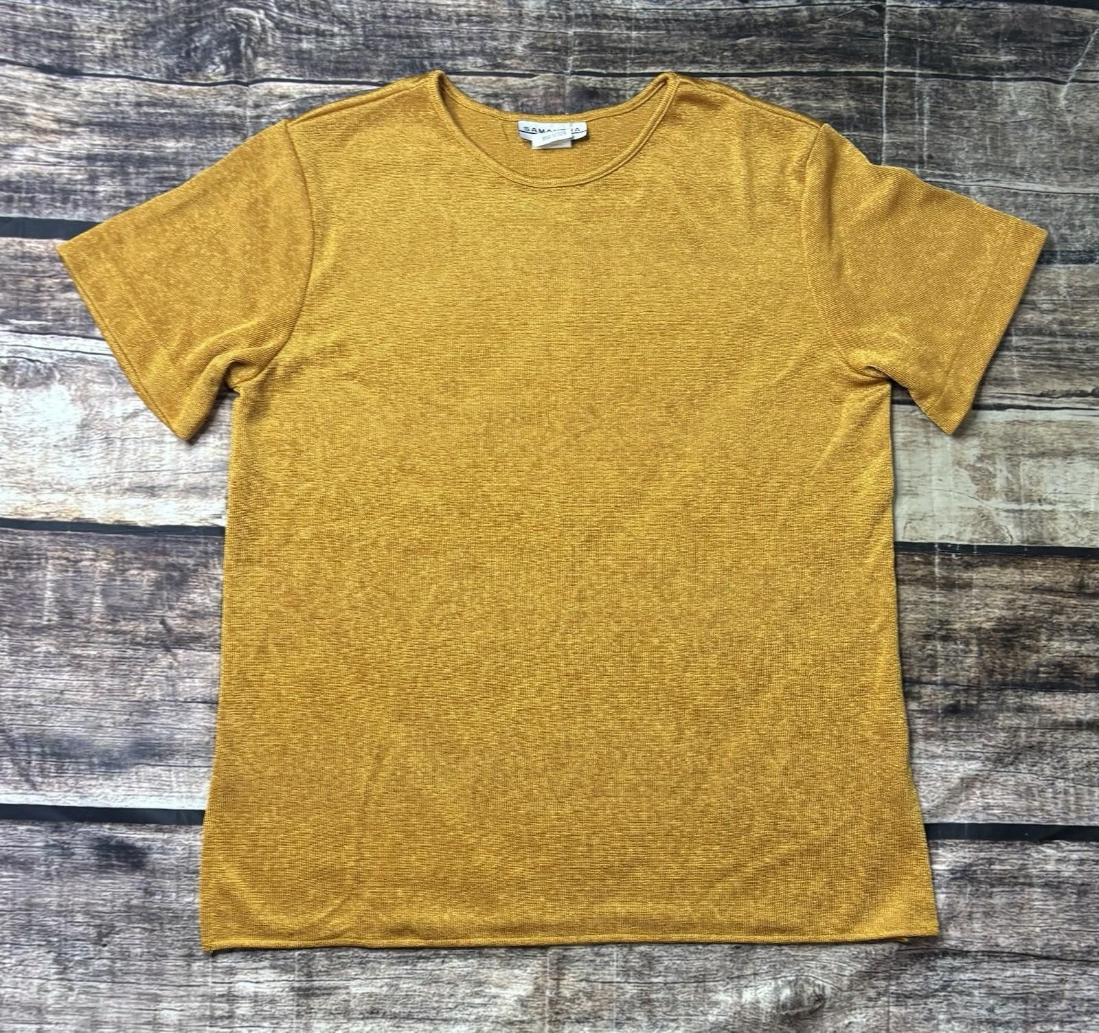 Other VTG Samantha Lee Top Women's L Silk Metallic 90s USA Size L / US 10 / IT 46 - 1 Thumbnail