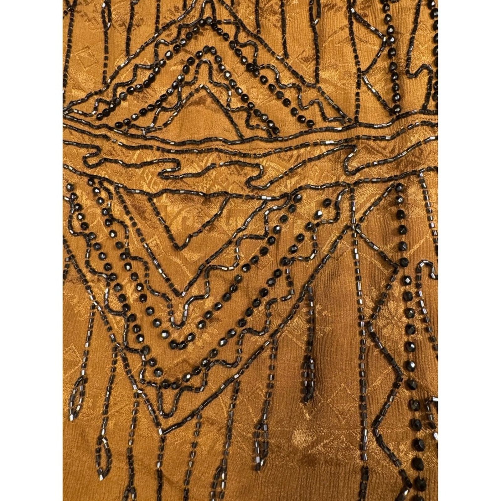 Free People Free People Dress TanBeaded Accents Boho Mini Dress Size S / US 4 / IT 40 - 5 Thumbnail