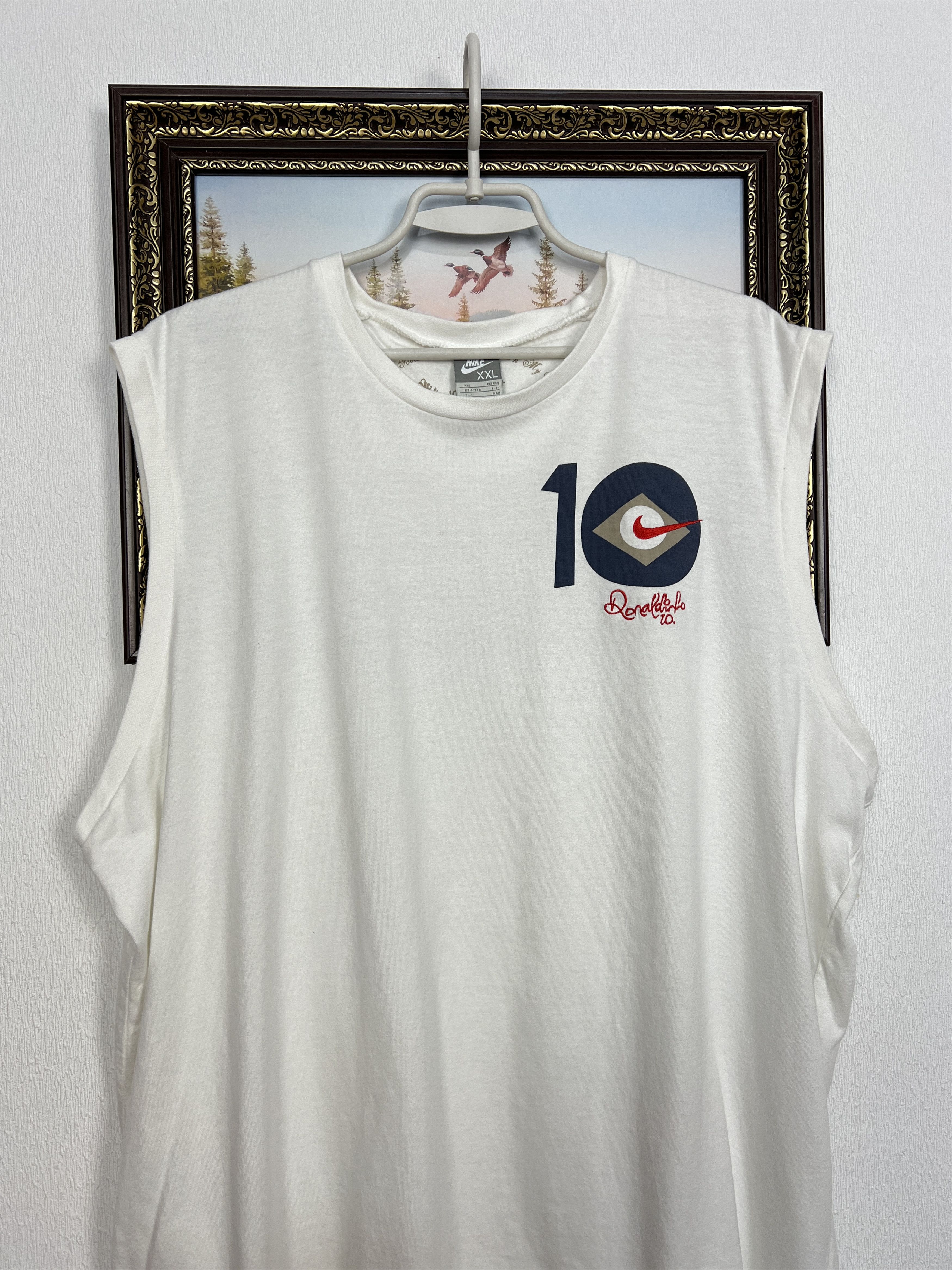Nike R10 Ronaldinho Football Vest Shirt Soccer Jersey Trikot Size US XXL / EU 58 / 5 - 2 Thumbnail