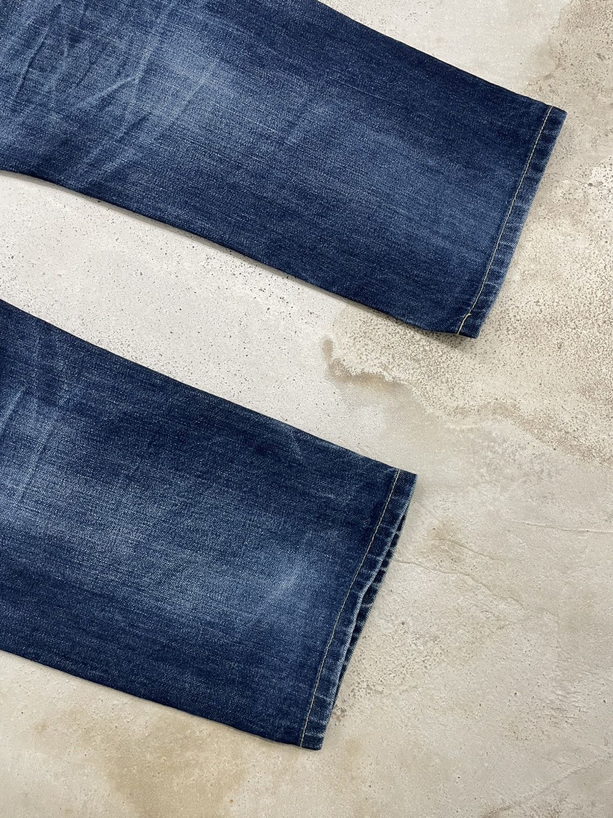 Japanese Brand Uniqlo Nigo Selvedge Mud Workaholic Denim SelfRepair Size US 37 - 13 Thumbnail