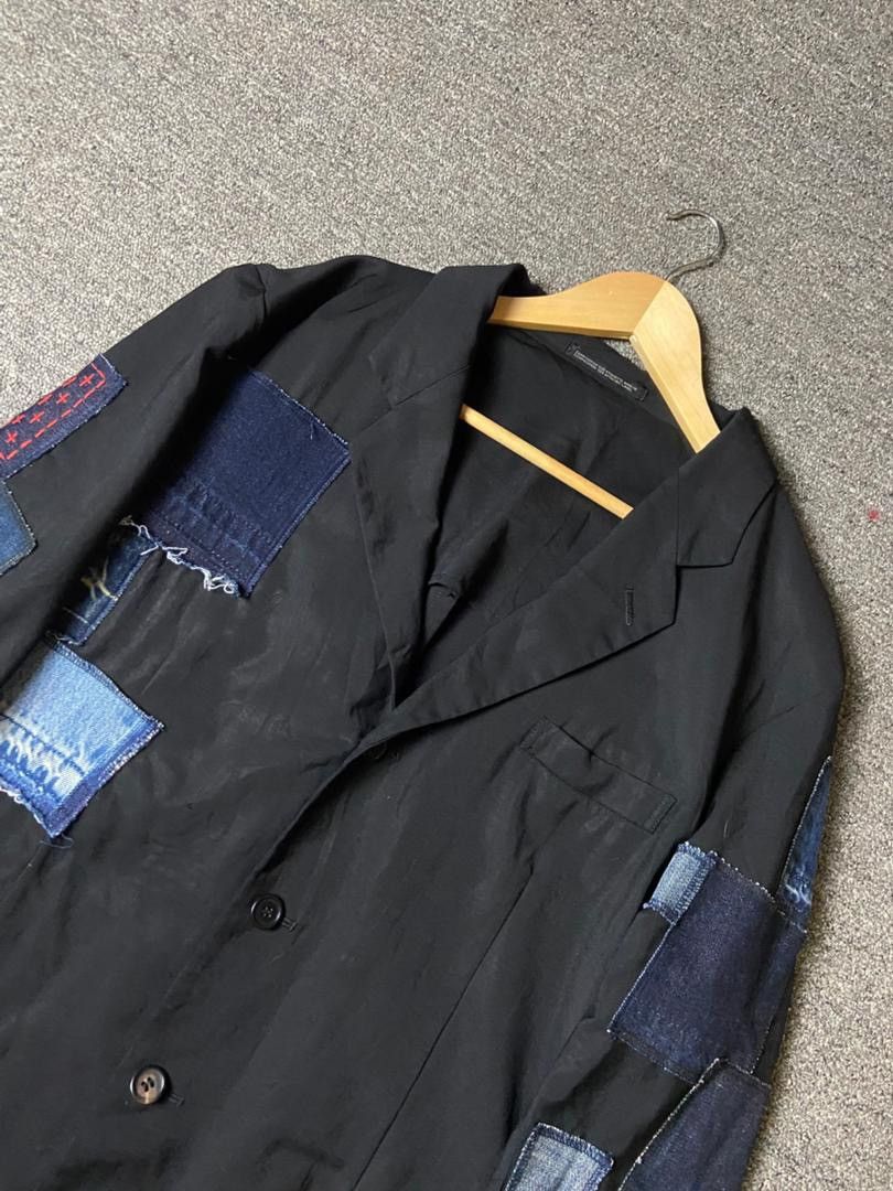 Yohji Yamamoto Yohji Yamamoto Pour Homme Patchwork Blazer (177) Size US S / EU 44-46 / 1 - 9 Thumbnail