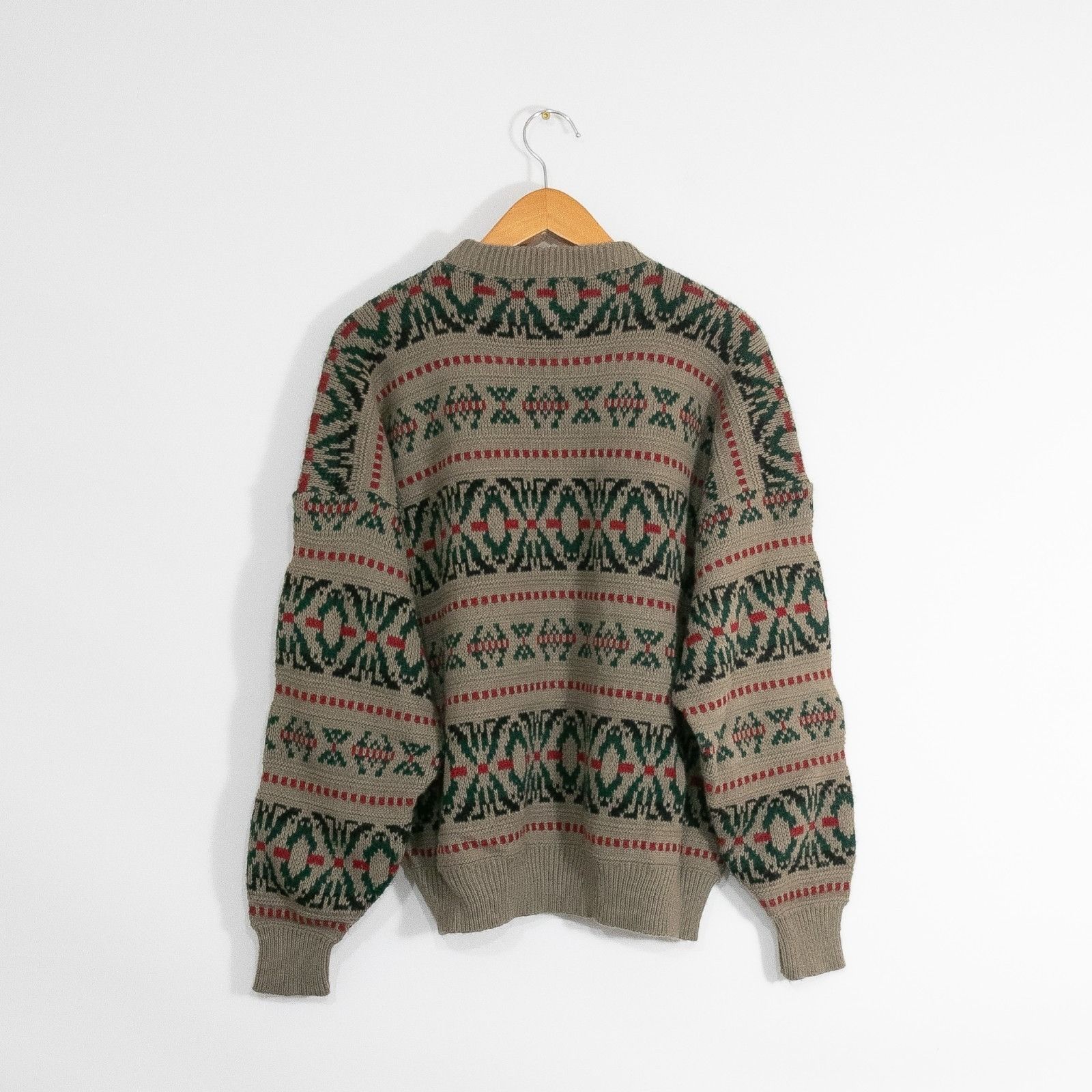 Towncraft Vintage Towncraft Fair Isle Striped Acrylic Sweater Mens XL Size US XL / EU 56 / 4 - 5 Thumbnail