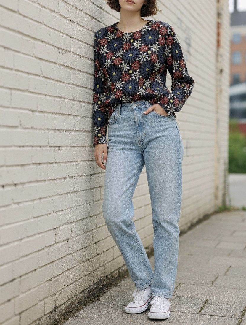 Pleats Please Issey Miyake TAX FREE 🇺🇸 issey miyake pp flowers print longsleeve Size S / US 4 / IT 40 - 2 Thumbnail
