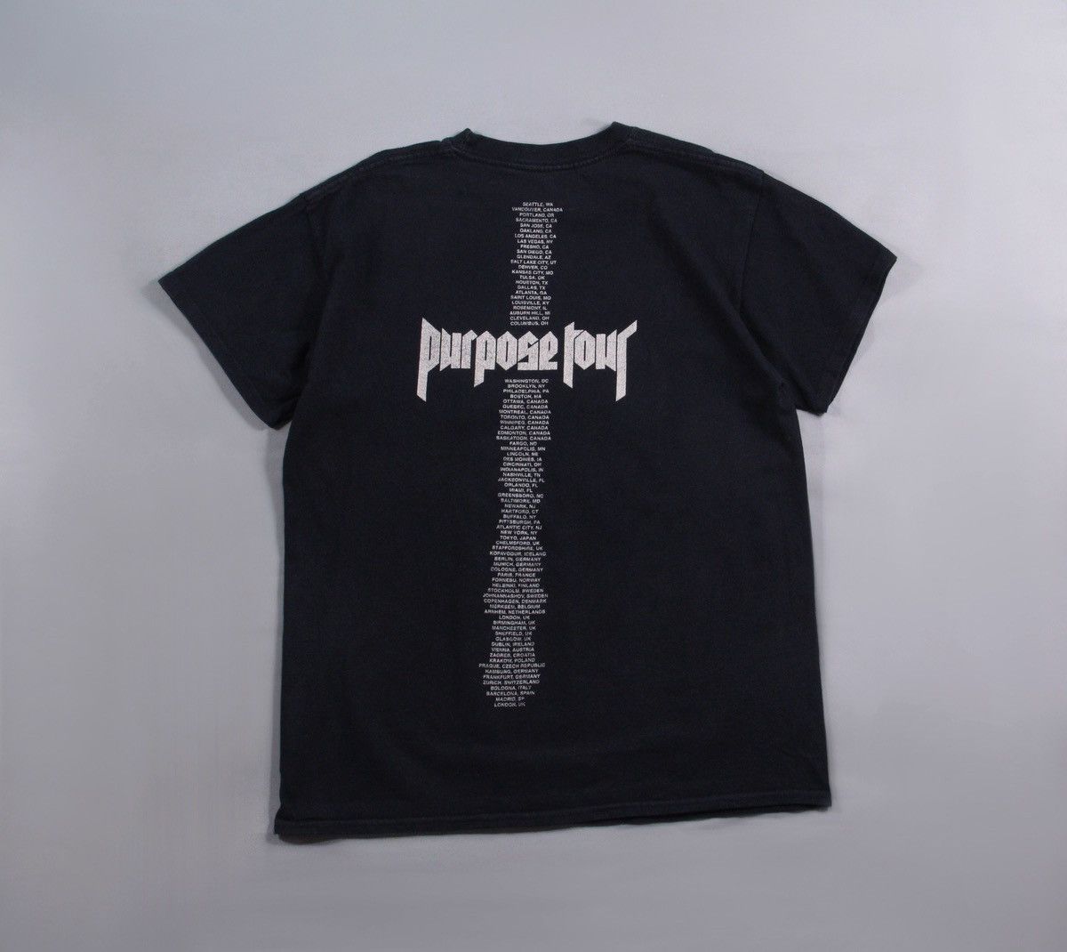 Justin Bieber Justin Bieber Official Black Purpose Tour Tee T Shirt M Size US M / EU 48-50 / 2 - 2 Thumbnail