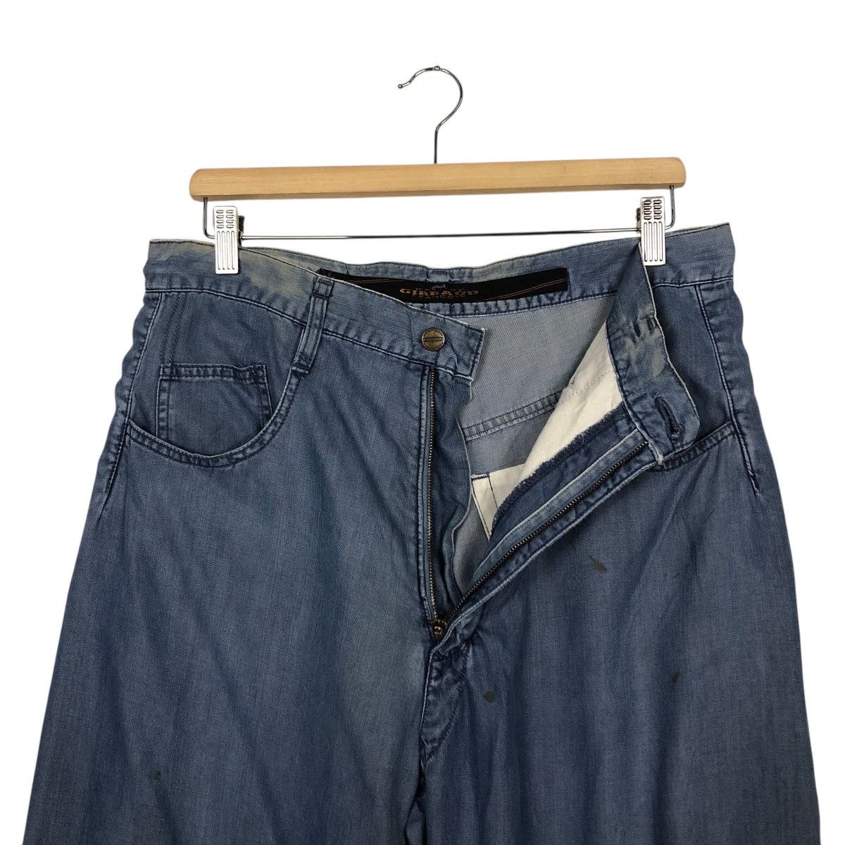 Marithe + Francois Girbaud French Workwear Blue Wide Pants – Marthe Girbaud Size 32" / US 10 / IT 46 - 16 Thumbnail