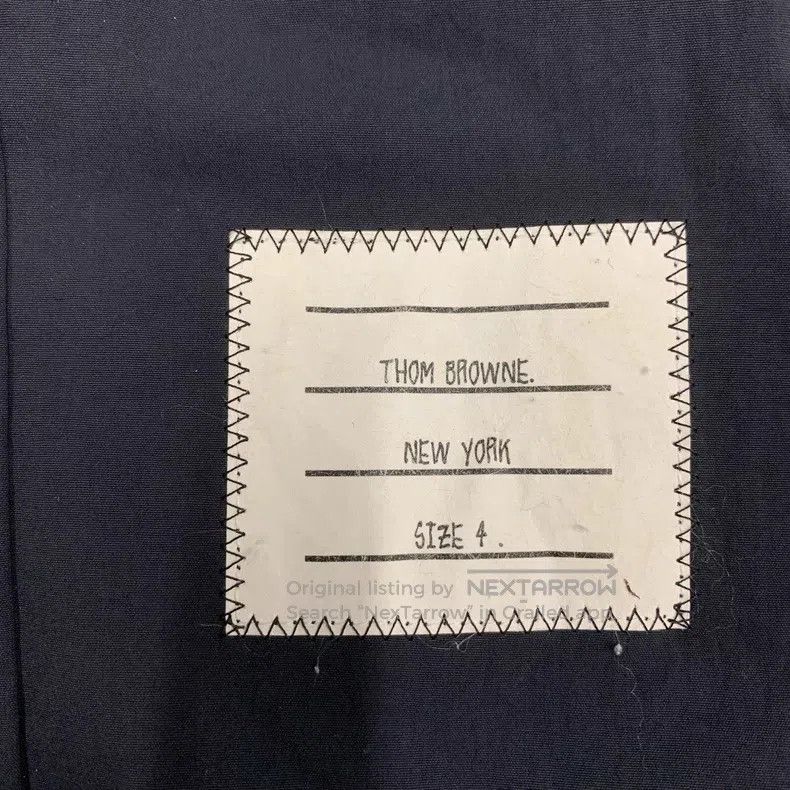 Thom Browne Thom Browne Dark Blue Nylon Shirt Size US XL / EU 56 / 4 - 8 Thumbnail