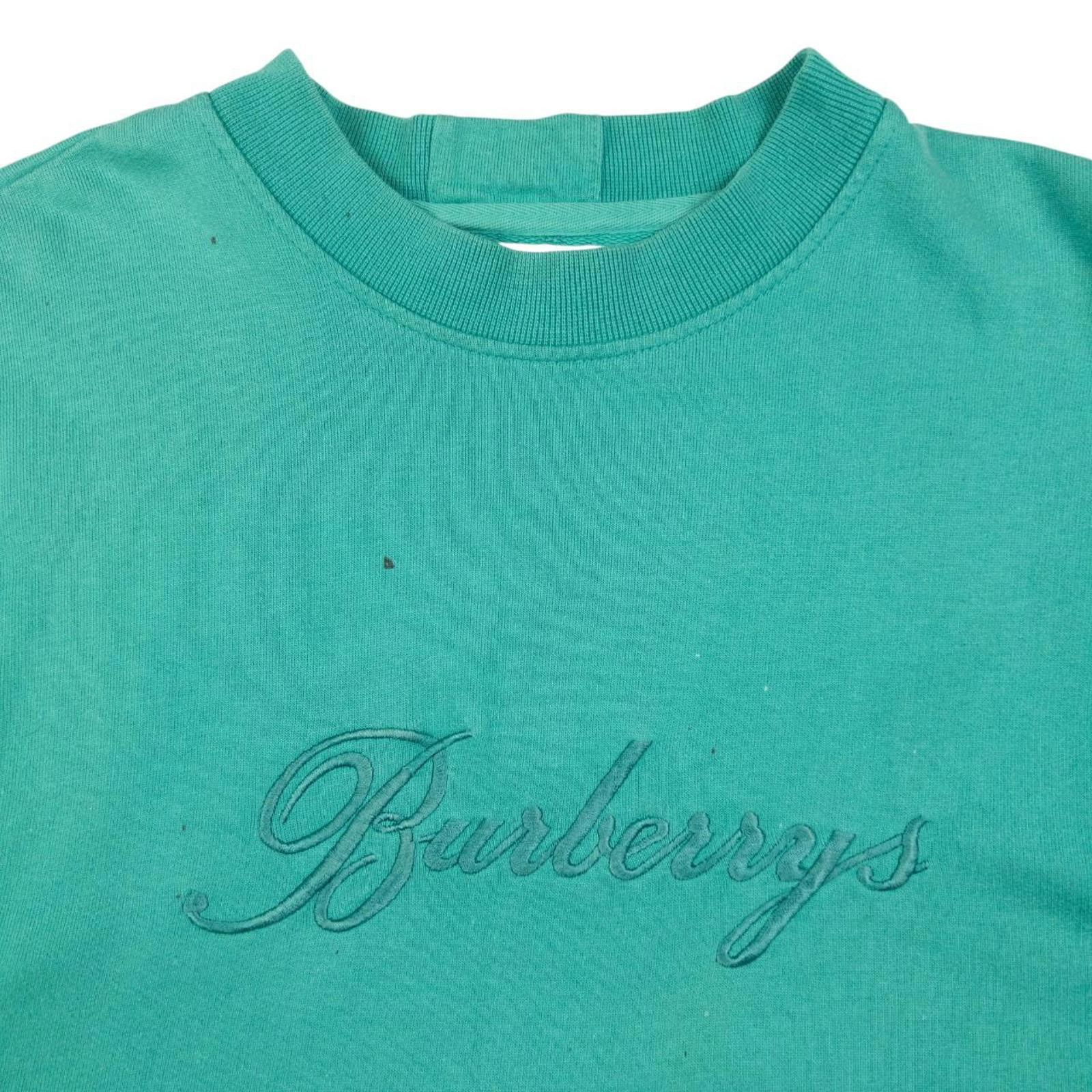 Burberry Vintage Burberry Embroidered Sweatshirt Size M Size US M / EU 48-50 / 2 - 3 Thumbnail