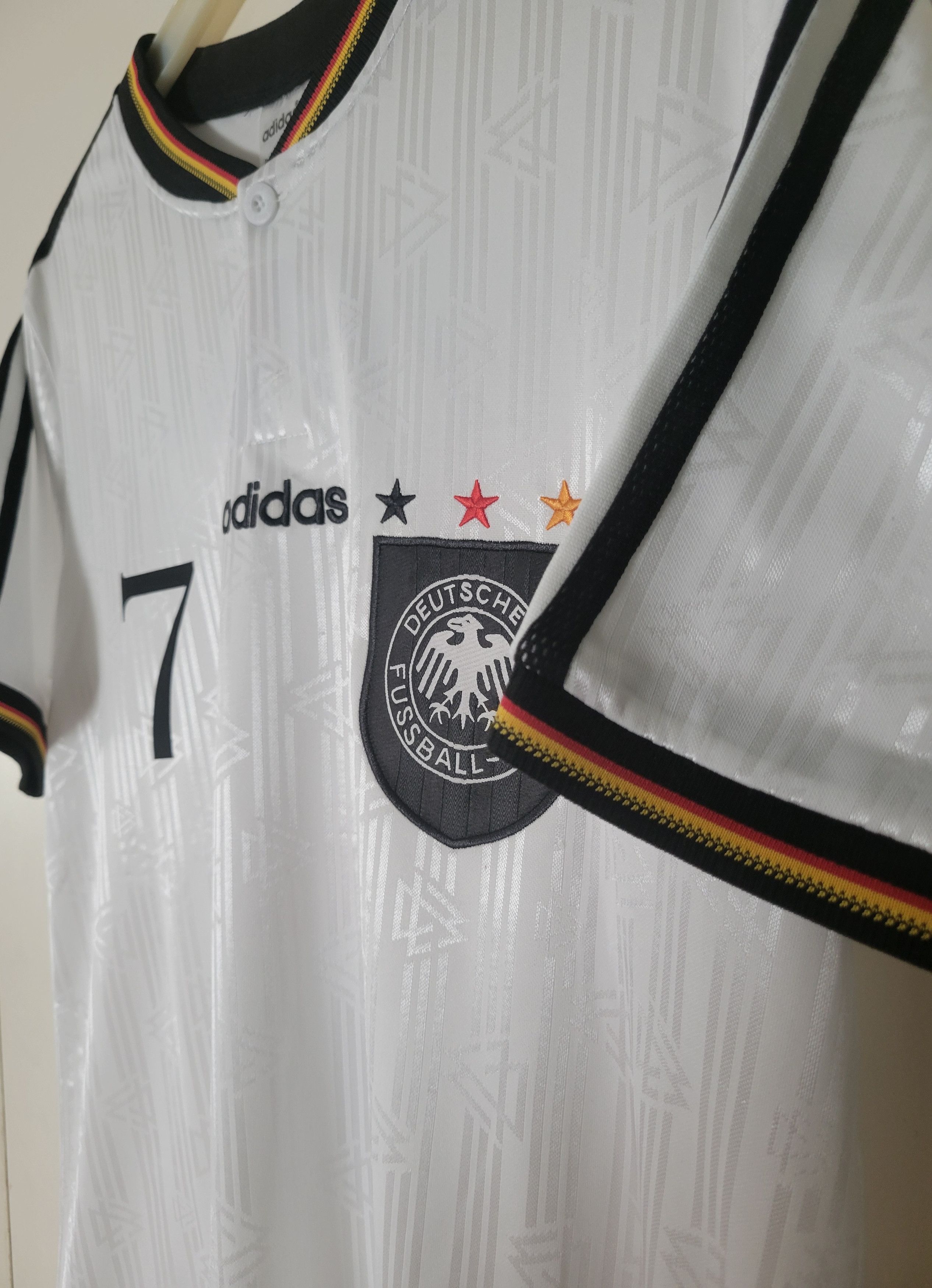 Other Möller 7 Germany 1996 Vintage Soccer Jersey Trikot Size US L / EU 52-54 / 3 - 6 Thumbnail