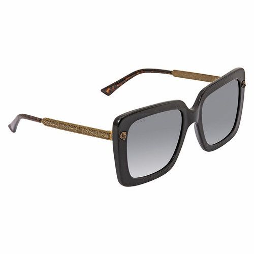 Gucci Gucci GG0216S 001 Oversized Square Sunglasses — Black Size ONE SIZE - 1 Thumbnail