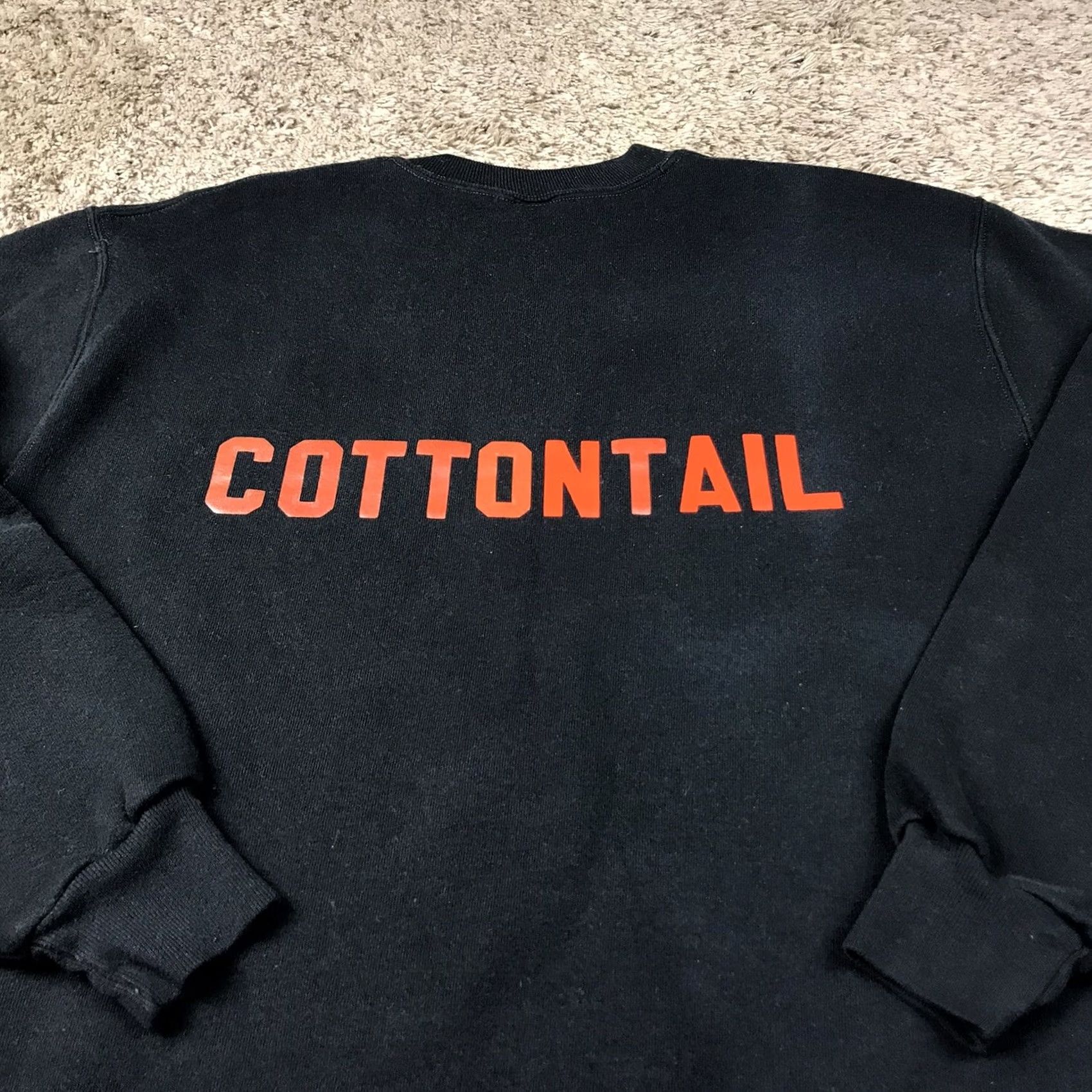 Russell Athletic VINTAGE Russell Athletic Grunge Crewneck Sweatshirt Medium Black Graphic 90s Mens Size US M / EU 48-50 / 2 - 6 Thumbnail