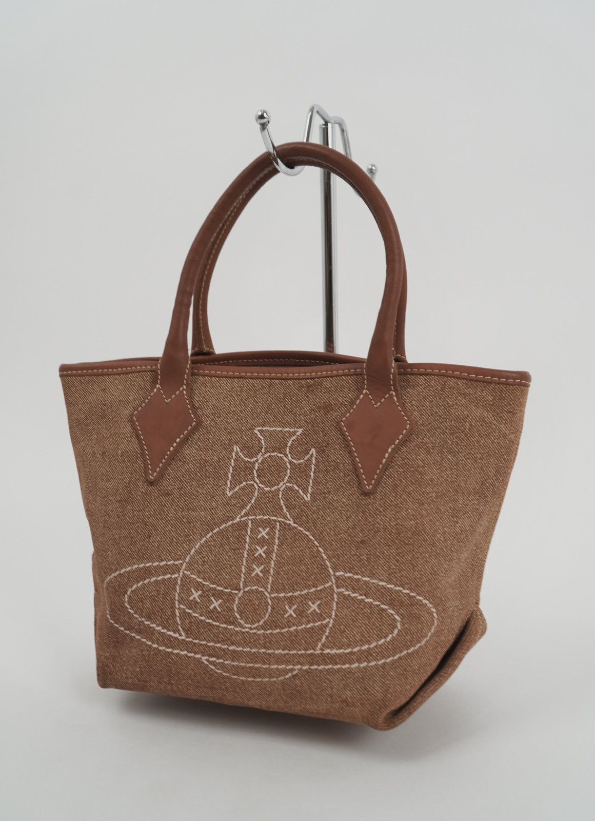 Vivienne Westwood Rare‼️Graphic Denim Orb Tote Bag | Grailed