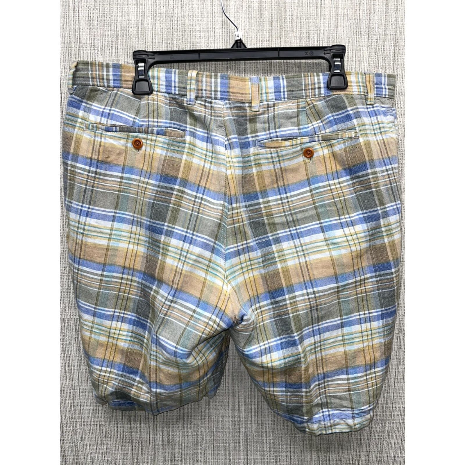 Tommy Bahama Tommy Bahama Linen Blend Multicolored Plaid Shorts Mens 34 Size US 34 / EU 50 - 4 Thumbnail