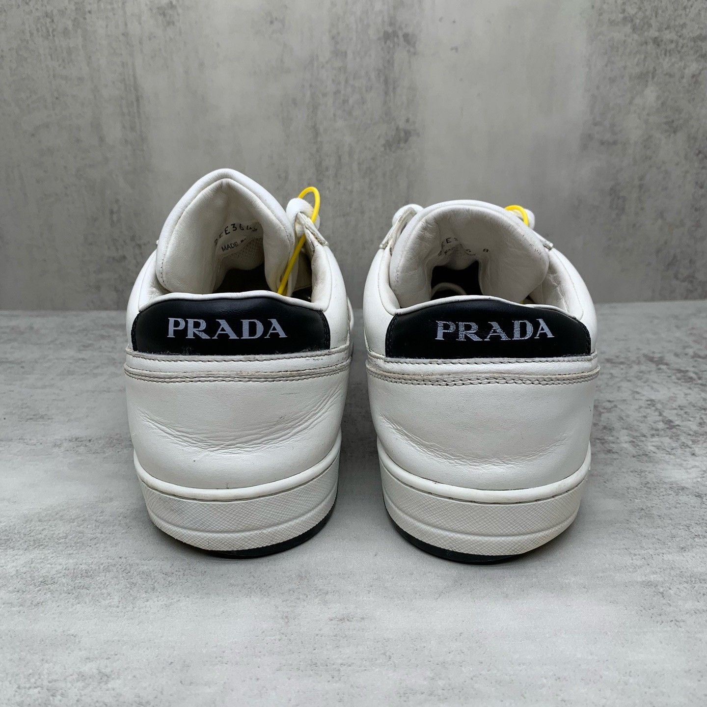 Prada Prada White Triangle Logo Sneakers Size US 10 / EU 43 - 5 Thumbnail