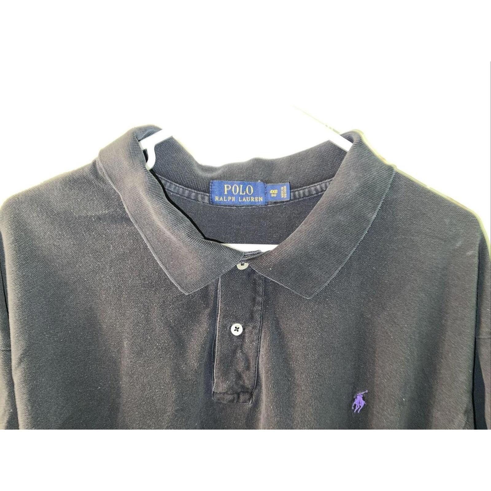 Polo Ralph Lauren Polo Ralph Lauren Black Polo Shirt - Classic Fit 4XL Size US XXL / EU 58 / 5 - 4 Thumbnail