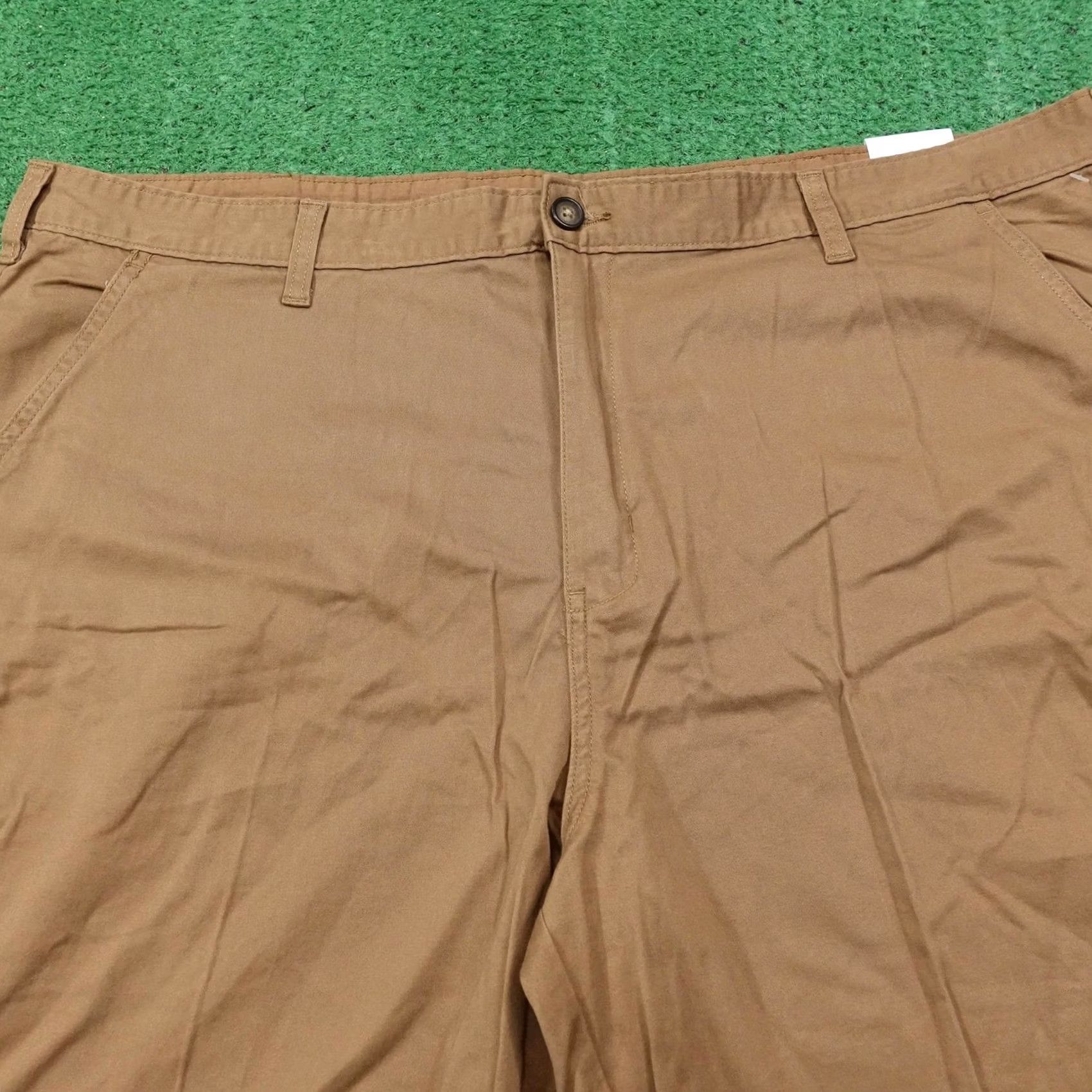 George George Shorts Mens 44 Brown Chino Cotton Spandex Pockets 10 Inseam Size US 44 / EU 60 - 2 Thumbnail