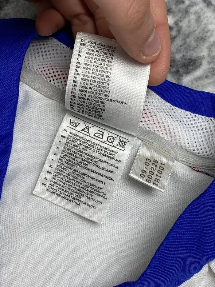 Adidas Adidas FRANCE 2004 2006 AWAY SHIRT Soccer Jersey Size US S / EU 44-46 / 1 - 6 Thumbnail