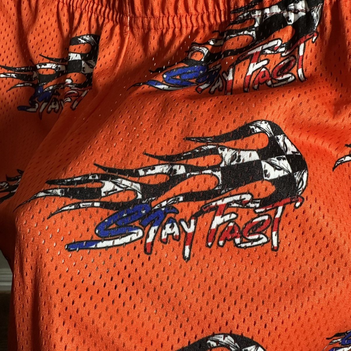 Eric Emanuel Eric Emanuel X Matty Boy short orange blue size M Size US 30 / EU 46 - 3 Thumbnail