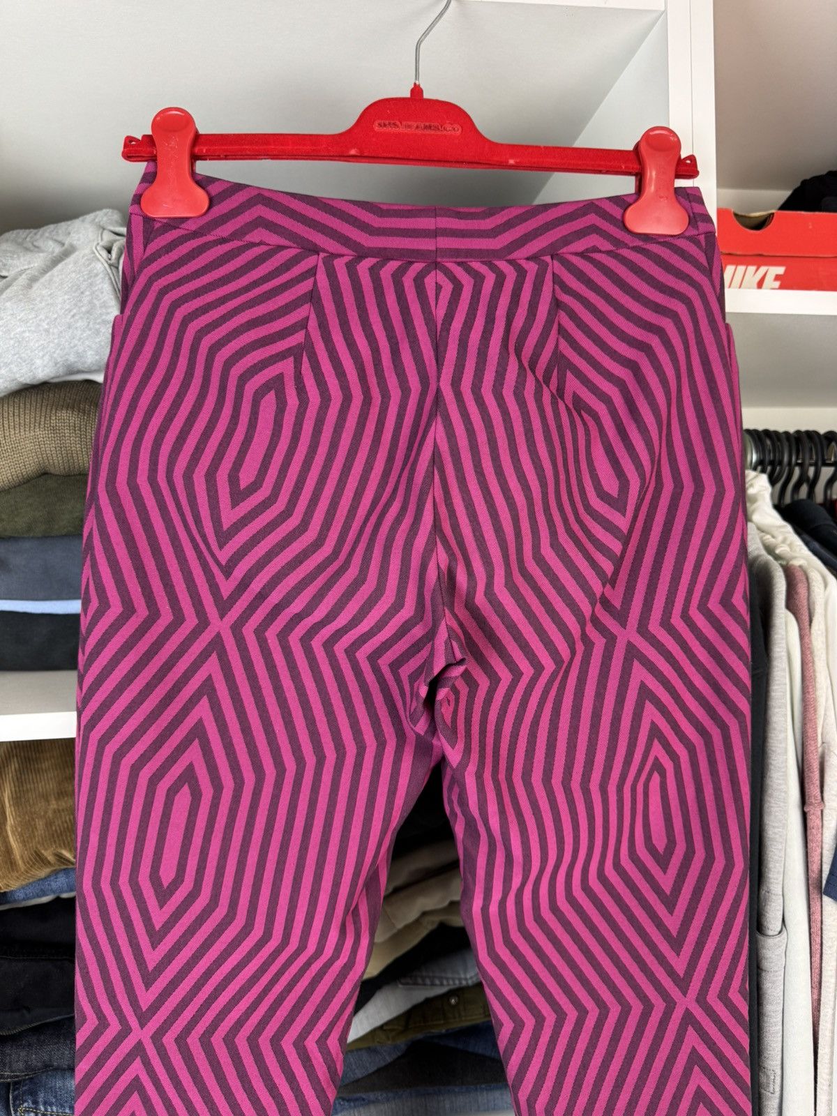 Issey Miyake Issey Miyake Women's Geometric Print Pants Size 3 Size 27" / US 4 / IT 40 - 20 Thumbnail