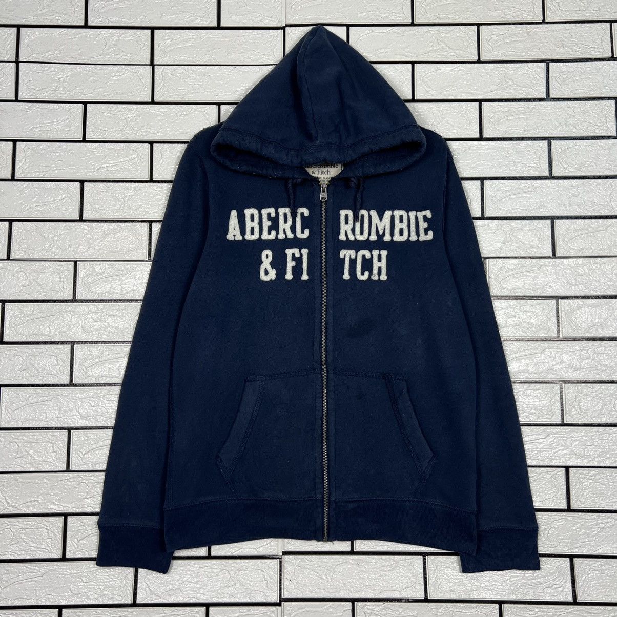 Abercrombie & Fitch ABERCROMBIE & FITCH Big Logo Zipper Hoodies #4186-C191 Size US S / EU 44-46 / 1 - 1 Thumbnail
