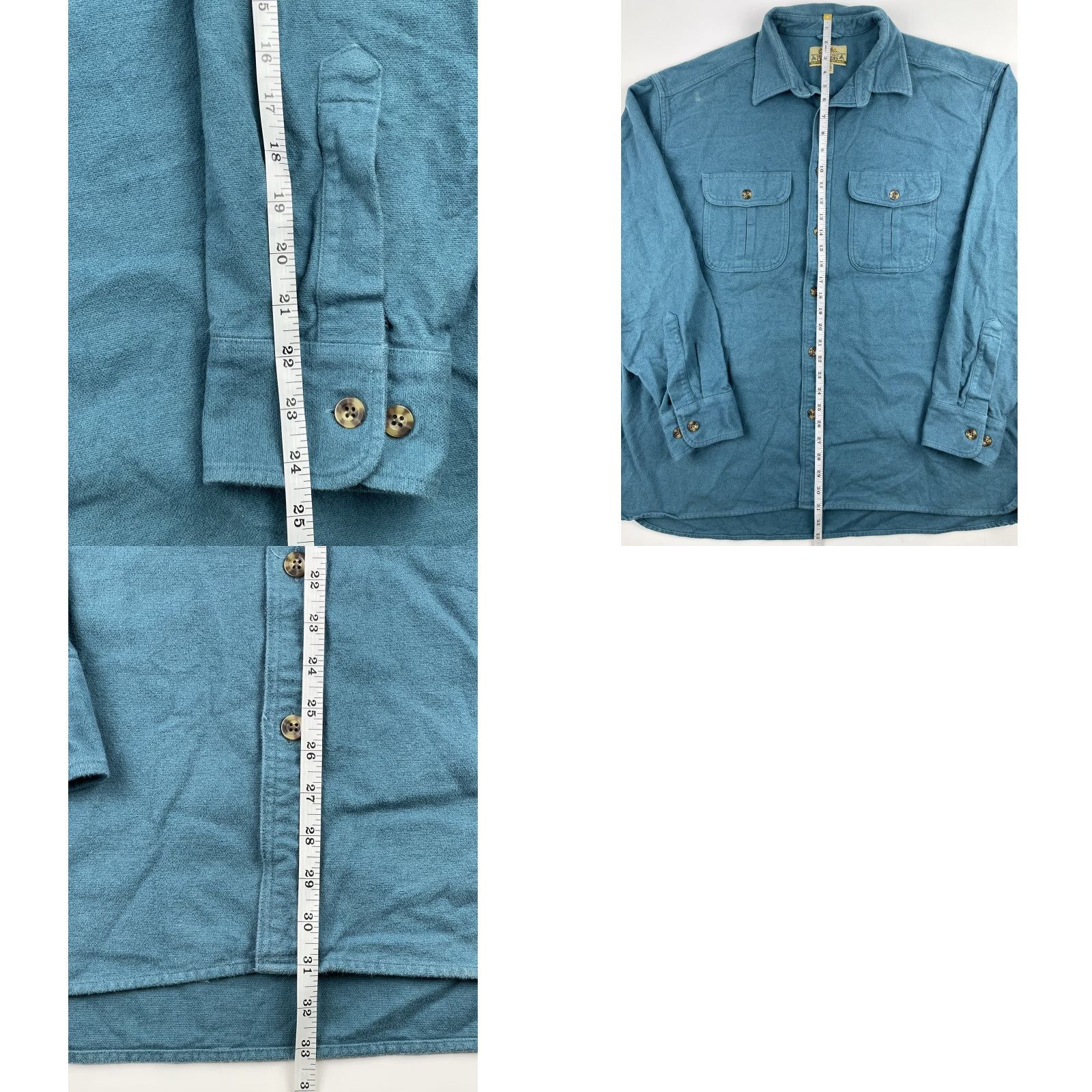Vintage VINTAGE Cabelas Outdoor Chamois Button-Up Shirt Blue XL Mens Size US XL / EU 56 / 4 - 8 Thumbnail