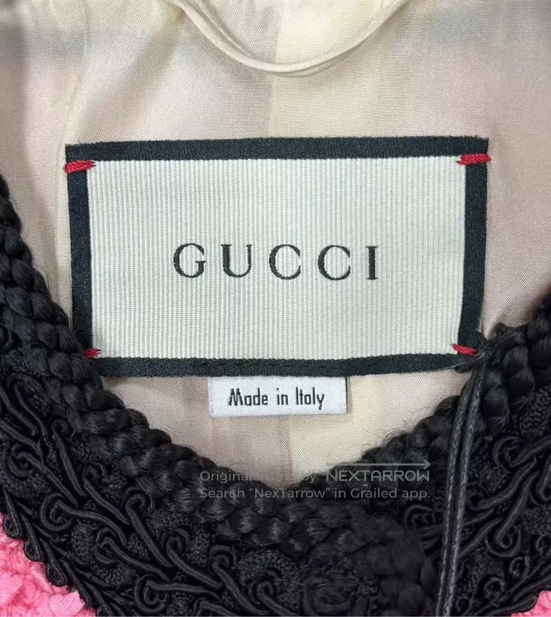 Gucci Gucci Pink tweed small fragrance vest jacket Size S / US 4 / IT 40 - 3 Thumbnail