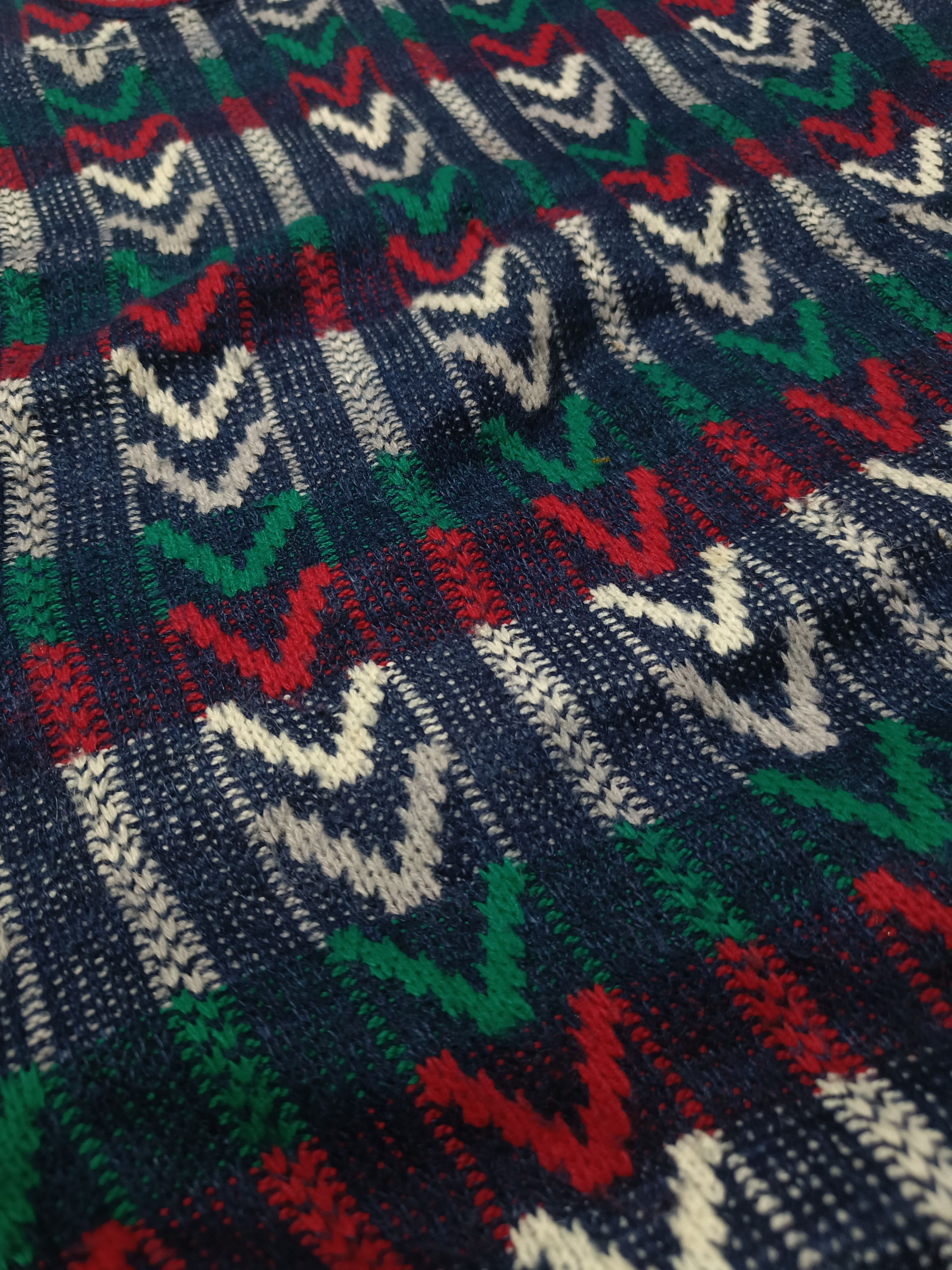 Other Vintage 80s AMERICAN PRIORITY Ethnic Striped Knit Sweater Size US XL / EU 56 / 4 - 7 Thumbnail