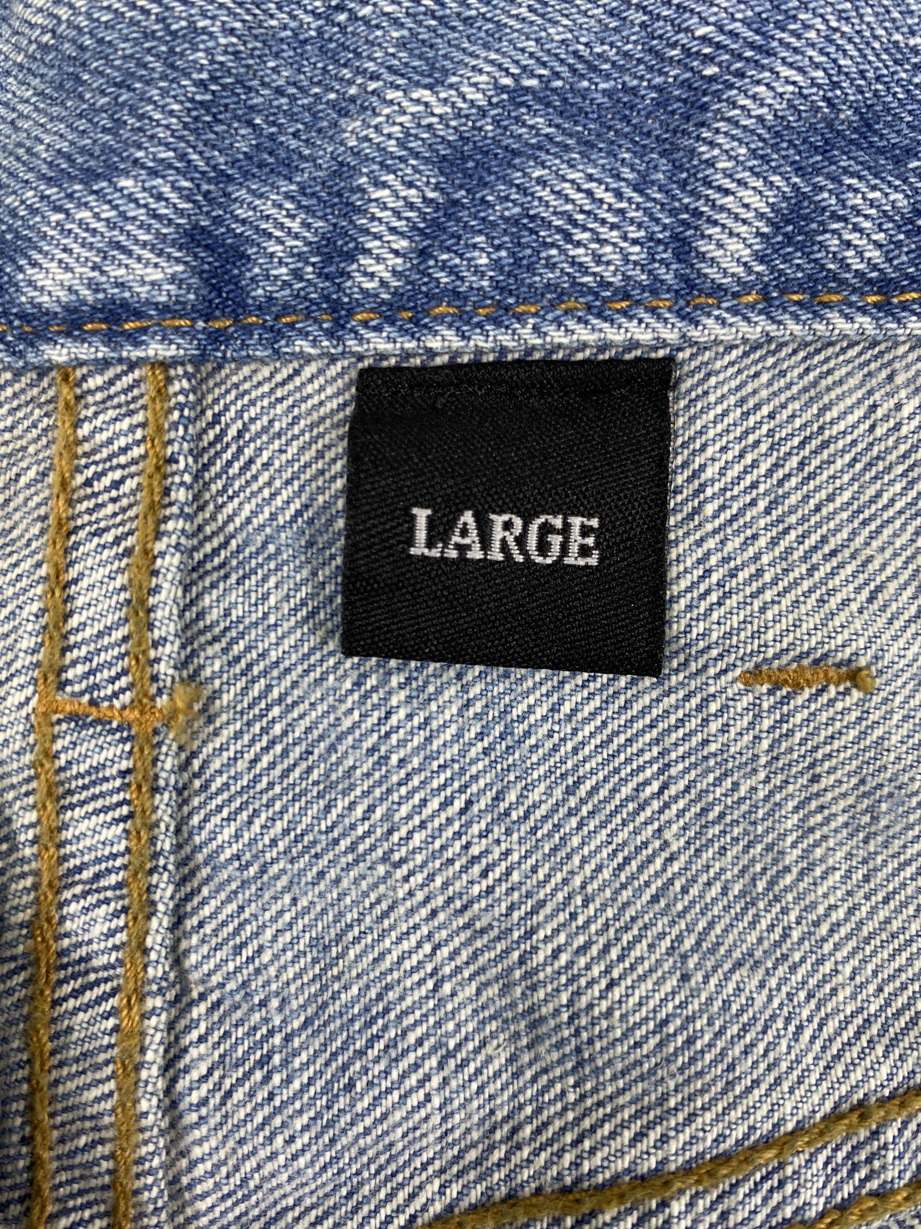 Japanese Brand Distressed Blue Vintage Desteny Jeans 34x32 Denim- JN3566 Size US 34 / EU 50 - 9 Thumbnail