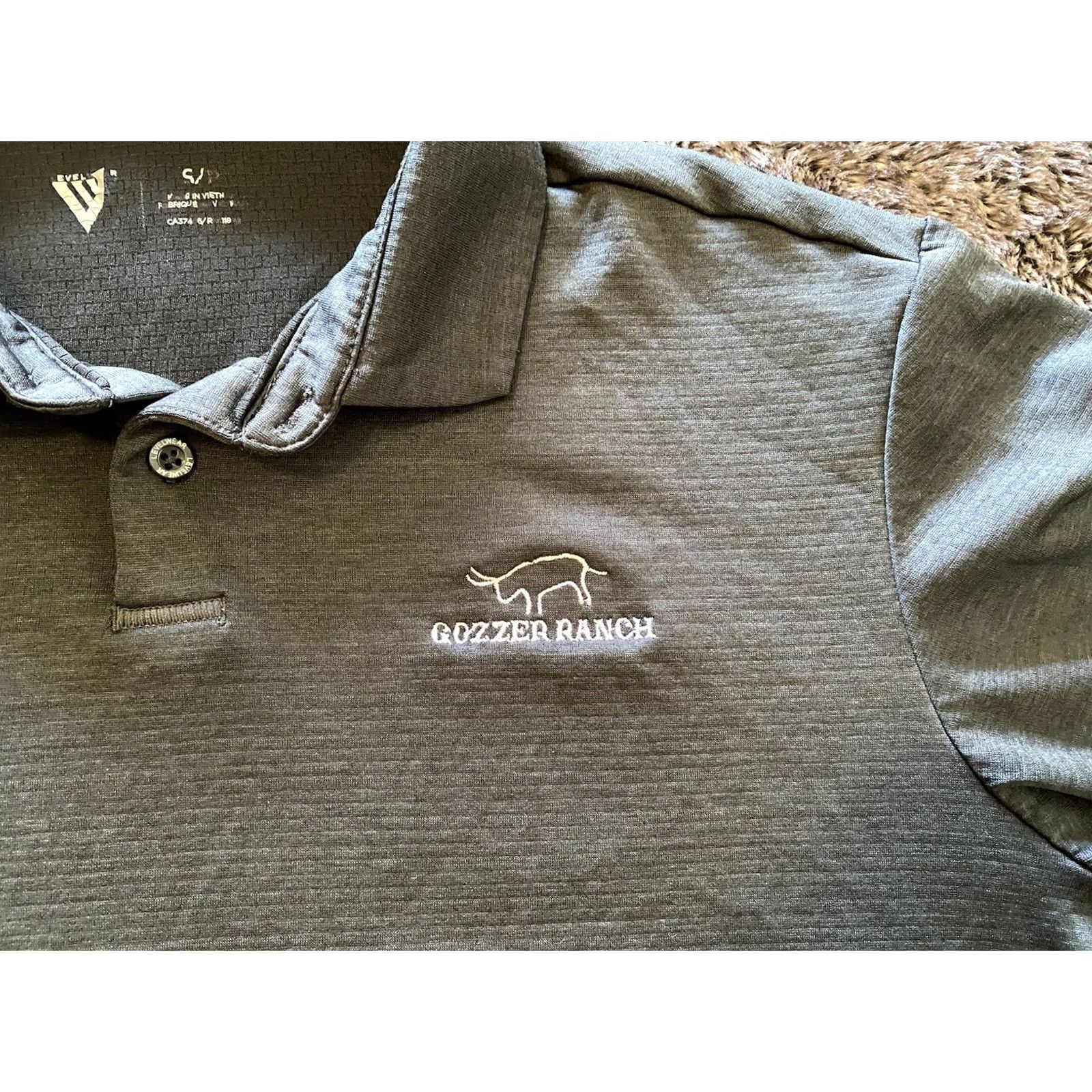 Vintage Gozzer Ranch Levelwear Men’s Polo Shirt Gray Short Sleeve S Size US S / EU 44-46 / 1 - 3 Thumbnail
