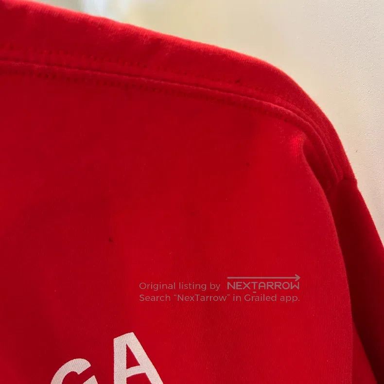 Balenciaga Balenciaga Red Front and Back Logo Short Sleeve T-Shirt Size US M / EU 48-50 / 2 - 6 Thumbnail