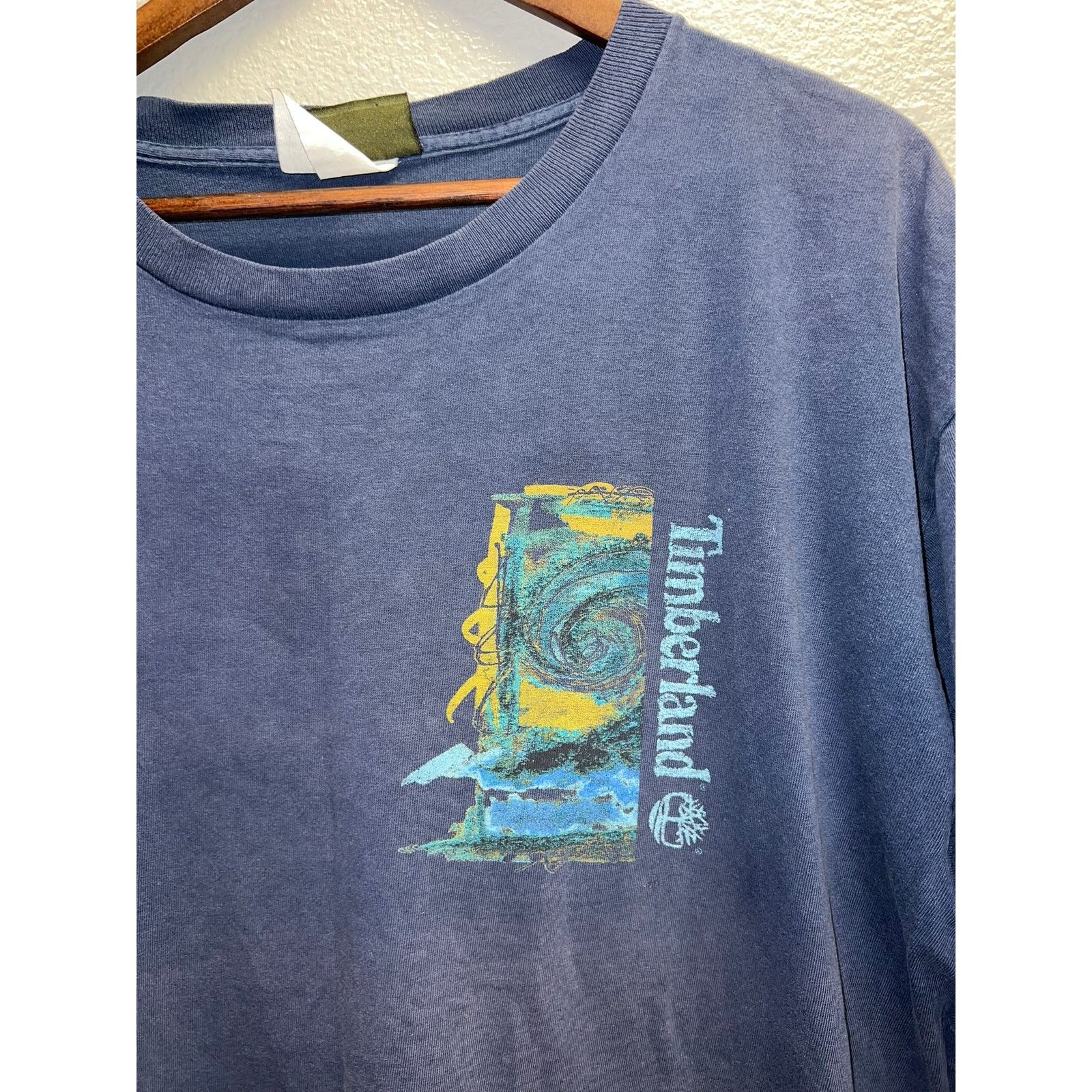 Timberland Vintage Timberland Weathergear Shirt Blue Surf Art Tee VTG X Size US XL / EU 56 / 4 - 3 Thumbnail