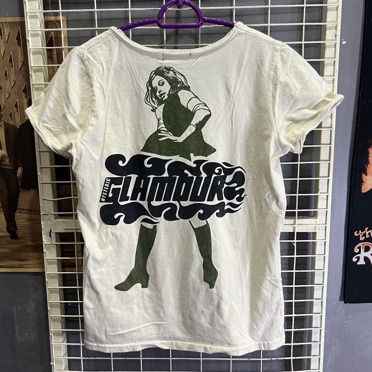 Hysteric Glamour × Japanese Brand “HYSTERIC GLAMOUR” OVERPRINT TSHIRT Size XXS / US 00 / IT 34 - 1 Thumbnail