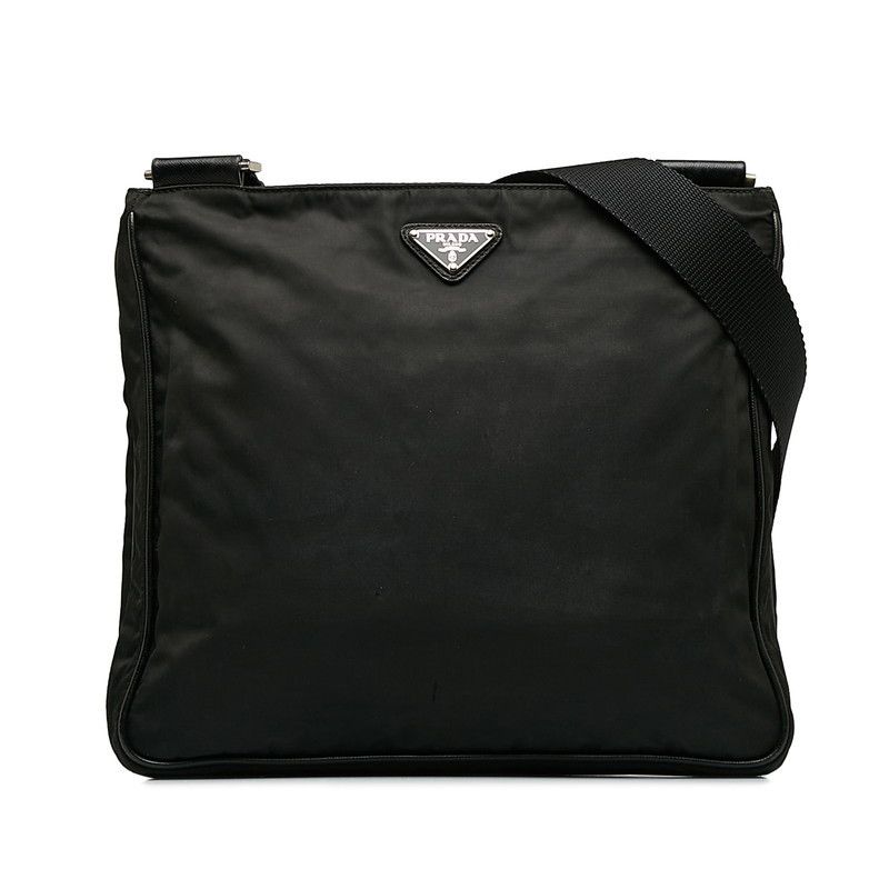 image of Prada Tessuto Crossbody Bag in Black, Women's