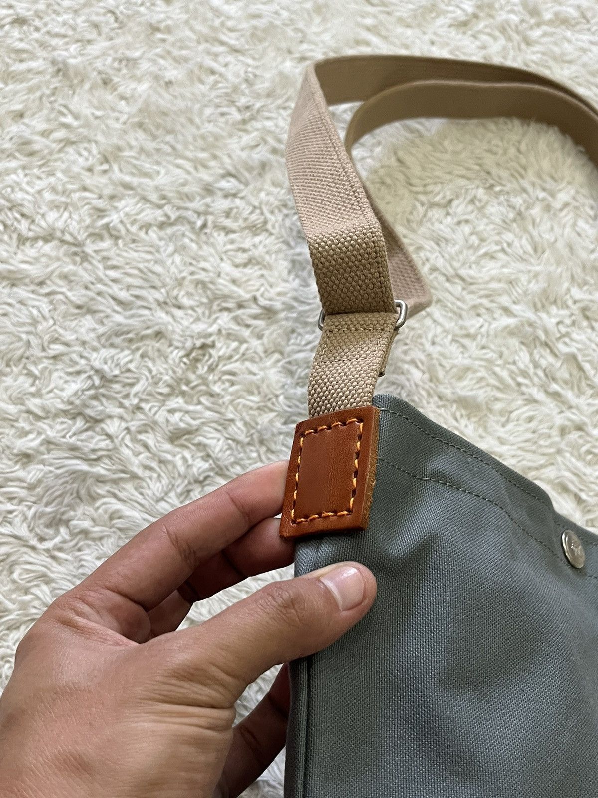 Ichizawa Shinzaburo Hanpu ichizawa shinzaburo hanpu x ki-yan stuzio canvas sling bag Size ONE SIZE - 6 Thumbnail