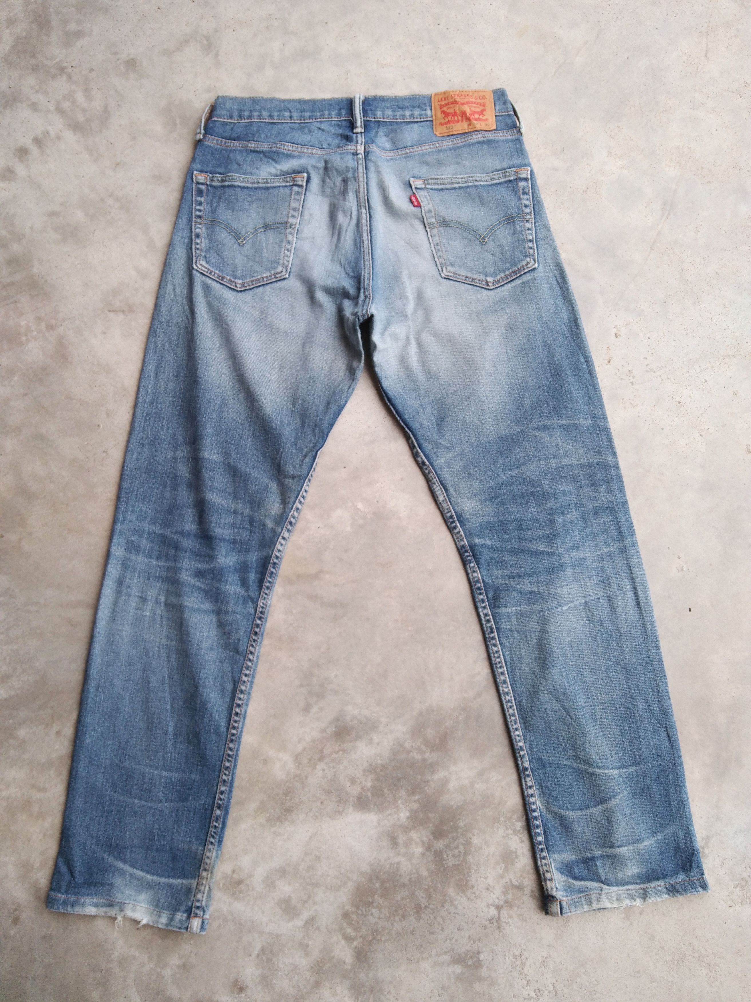 Levi's Vintage Levi's Jeans 513 Faded Blue Distressed Denim Size US 30 / EU 46 - 2 Thumbnail