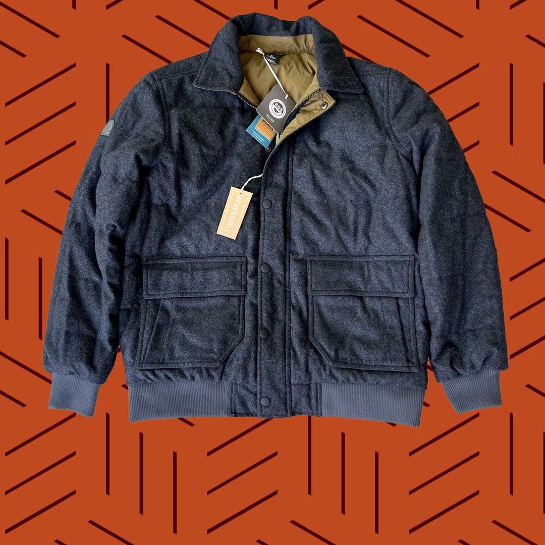 Prana Prana Men's Down Jacket Reversible Blue Olive L Puffer Jacket NWT Size US L / EU 52-54 / 3 - 1 Thumbnail
