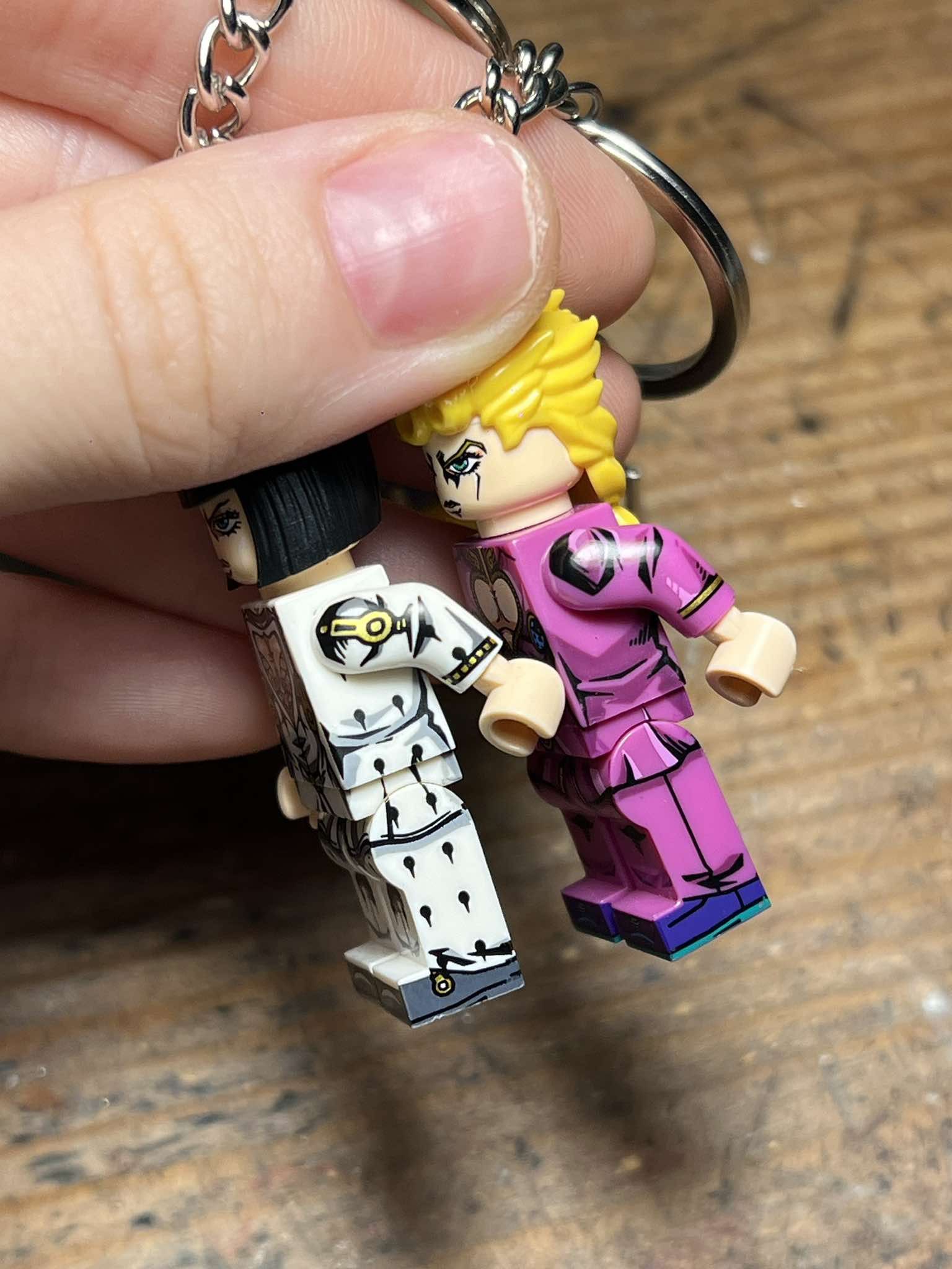 Other Jojo Giorno Bucaratti anime minifigure keychain Size ONE SIZE - 7 Thumbnail