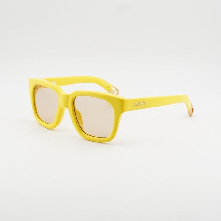 Jacquemus Jacquemus CARINO JAC/20 C4 Sunglasses Yellow Square Frame Size ONE SIZE - 1 Thumbnail