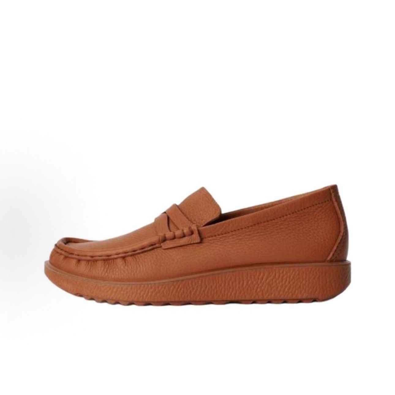 Ecco ECCO AT. KOLLEKTIVE MEN'S 46 BROWN LEATHER JOKE LOAFER NIB Size US 12.5 / EU 45-46 - 2 Thumbnail