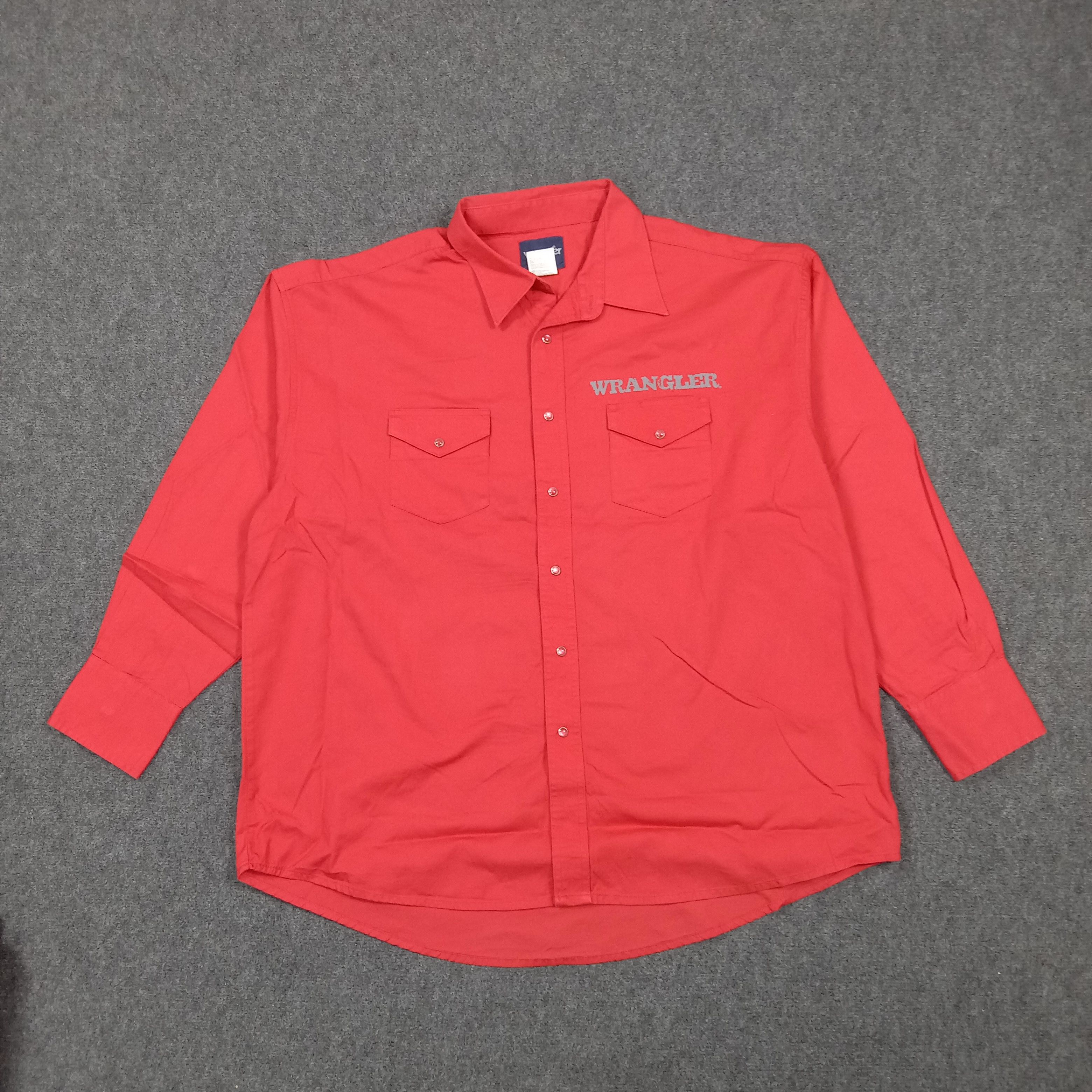 Wrangler Wrangler Spell Out Button Up Shirt C276N61 Size US XXL / EU 58 / 5 - 3 Thumbnail